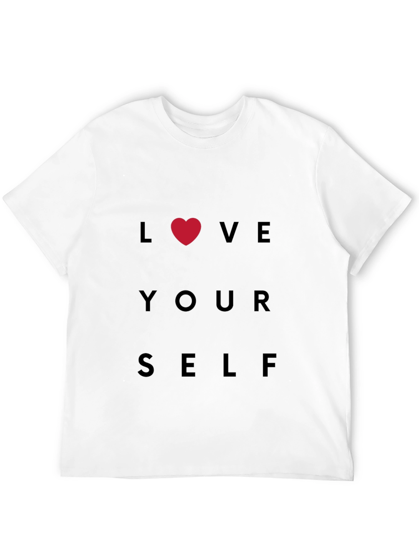 Love Yourself Graphic Tee - Black Cotton T-Shirt