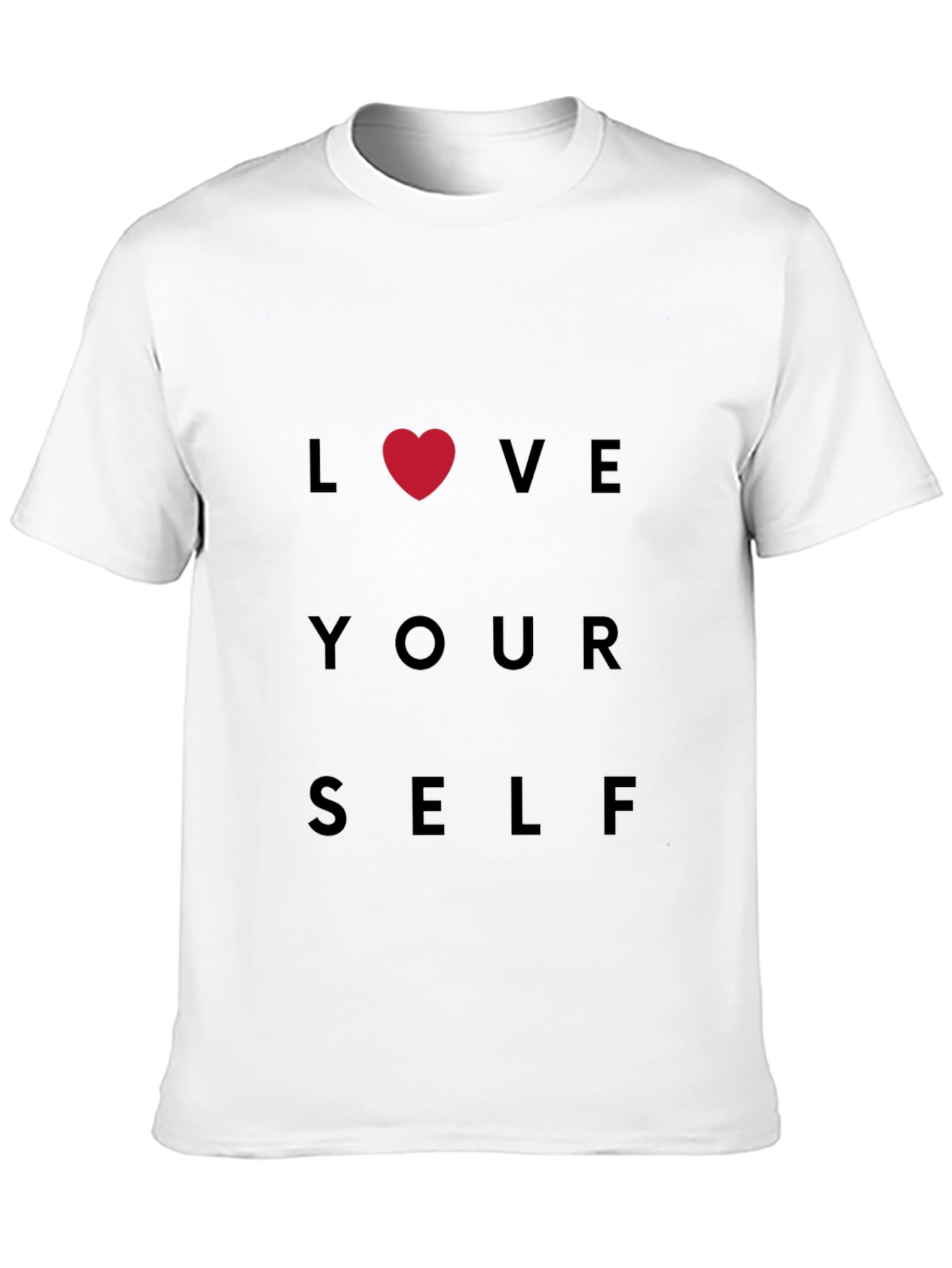 Love Yourself Graphic Tee - Black Cotton T-Shirt