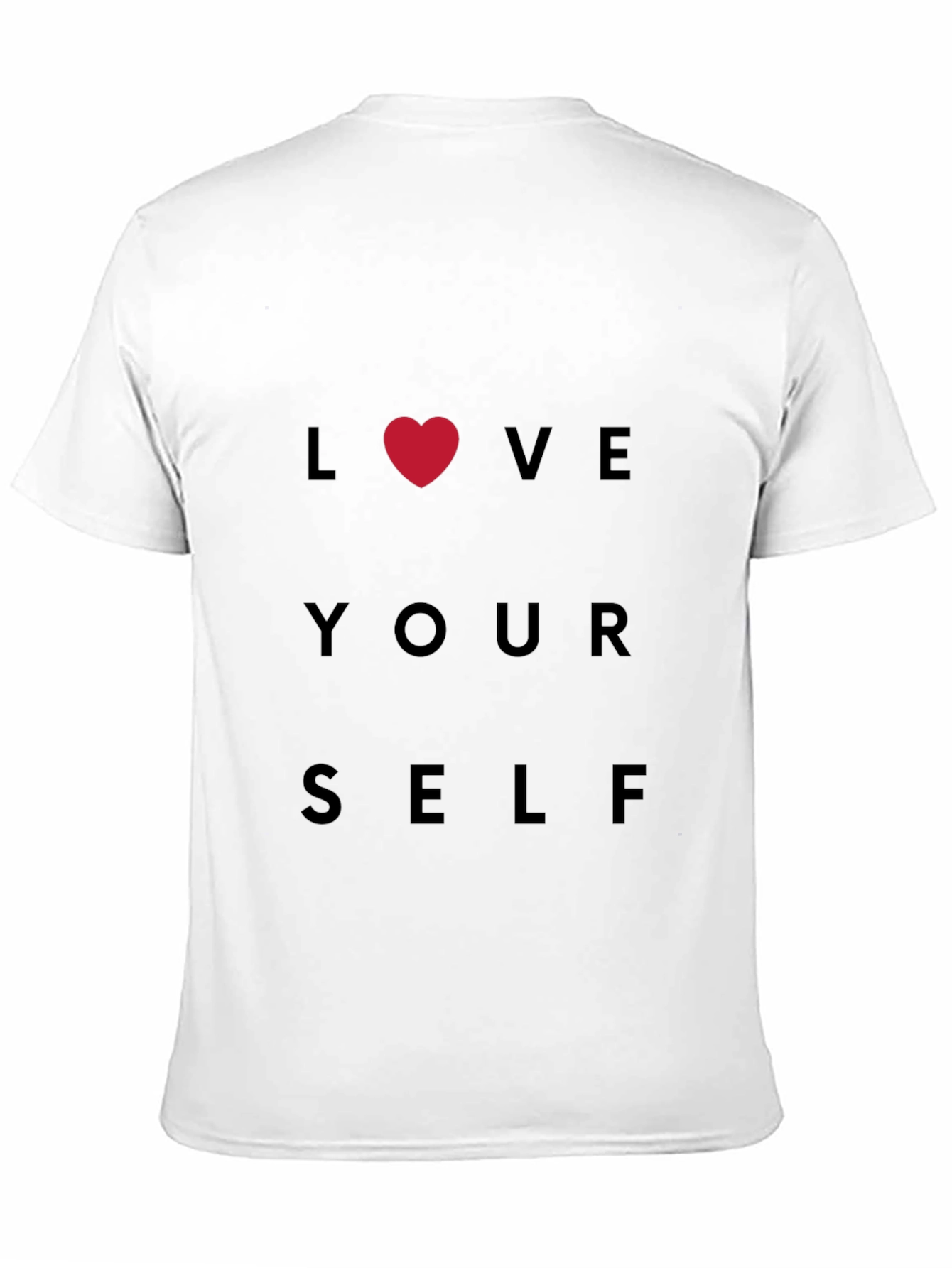 Love Yourself Graphic Tee - Black Cotton T-Shirt