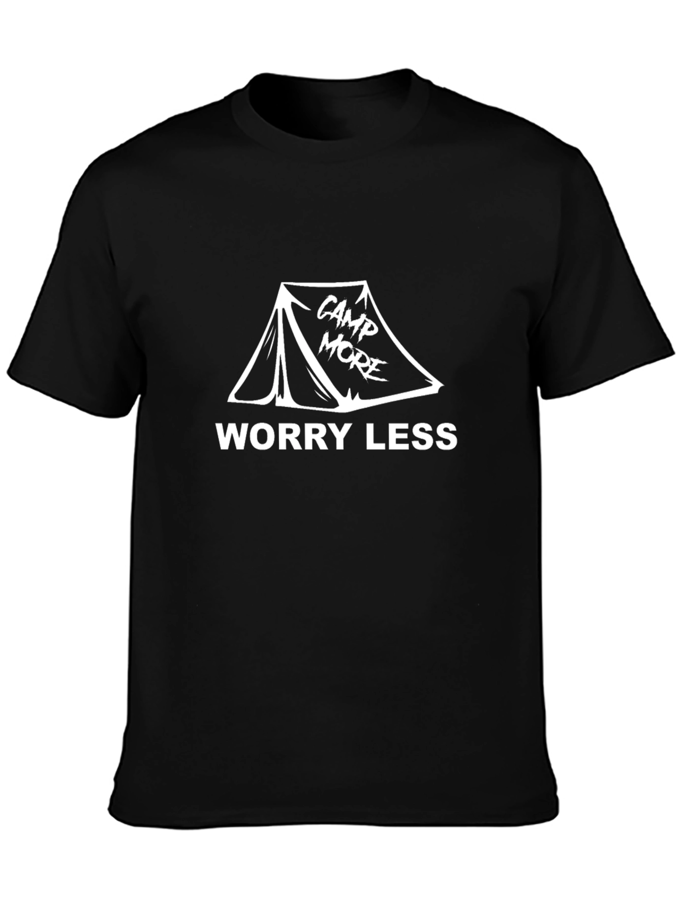 Camp More Worry Less Graphic T-Shirt