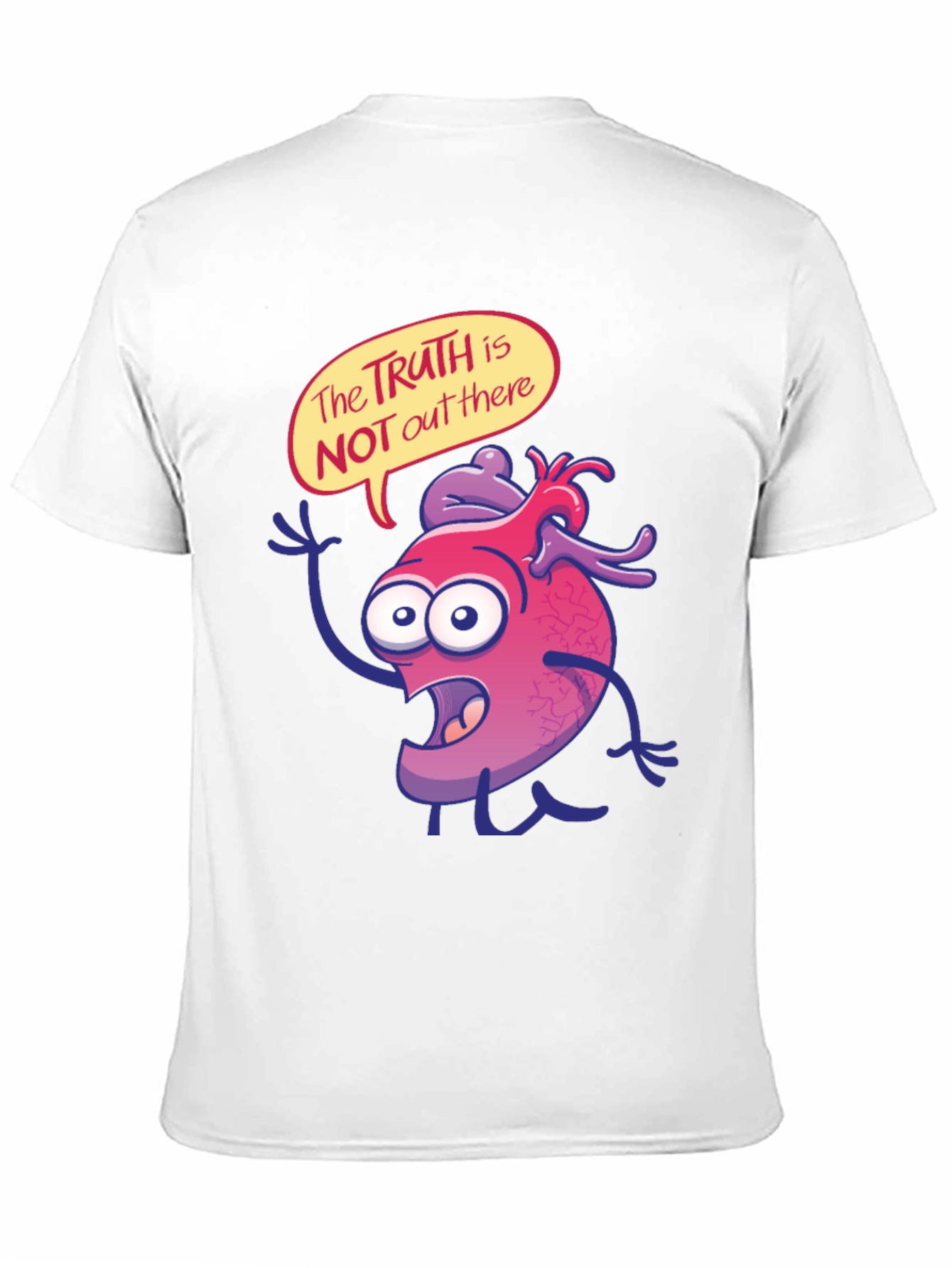 Cartoon Heart Graphic T-Shirt