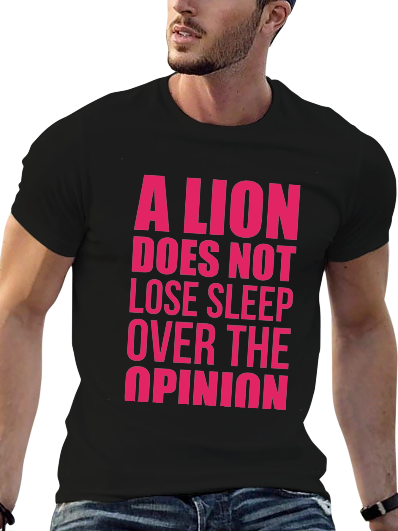 Lion Sleep T-Shirt - Motivational Graphic Tee
