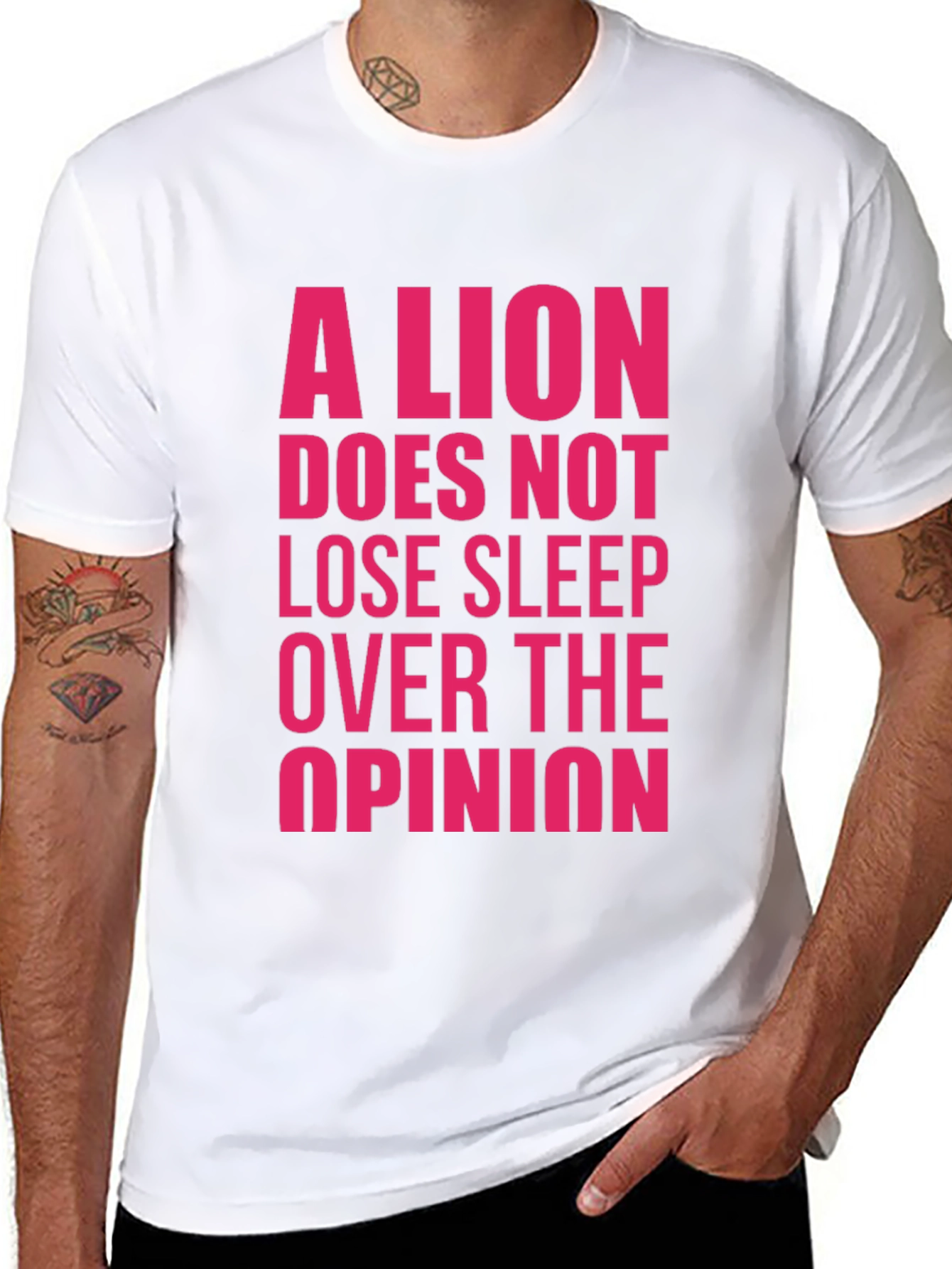 Lion Sleep T-Shirt - Motivational Graphic Tee