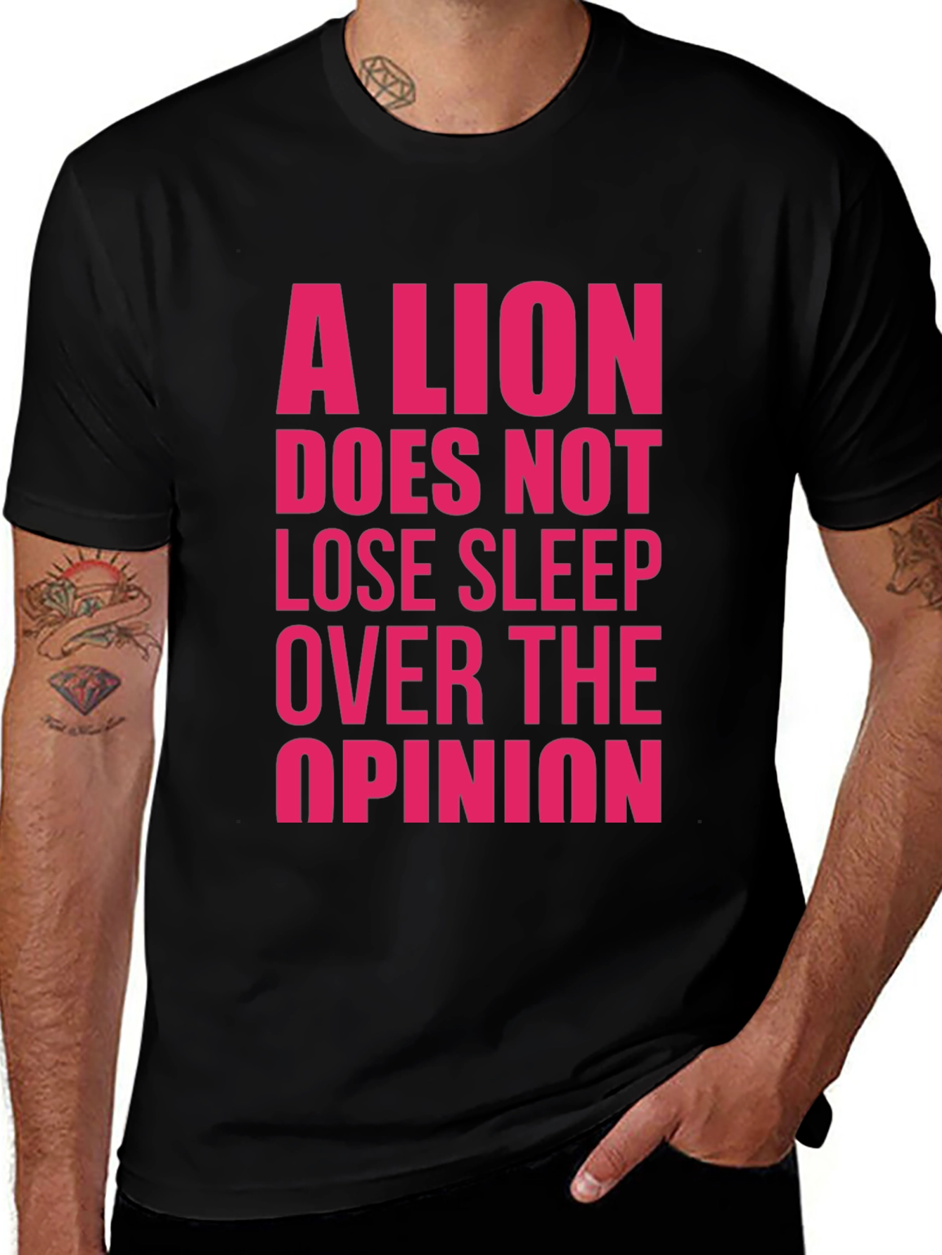 Lion Sleep T-Shirt - Motivational Graphic Tee