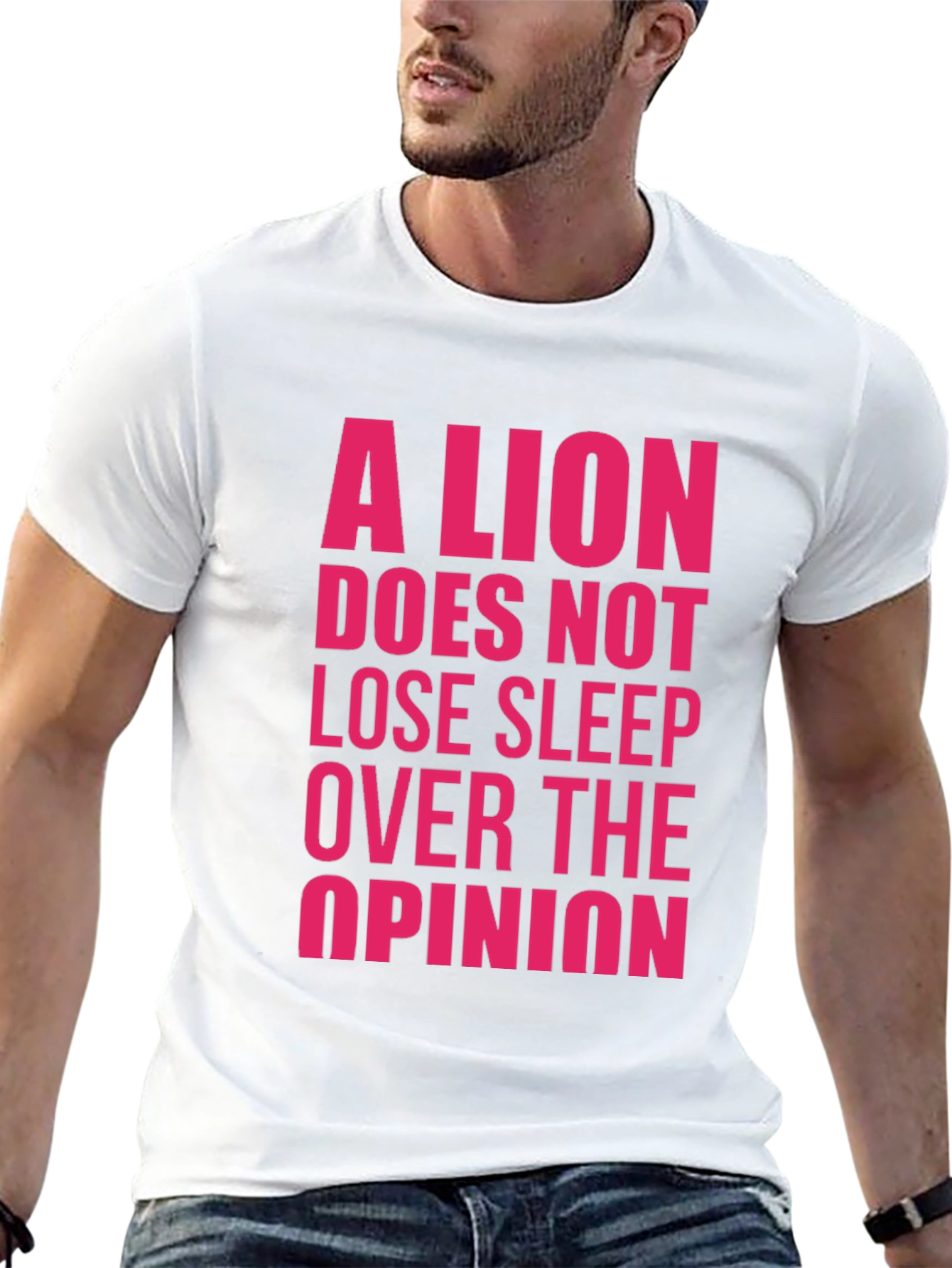 Lion Sleep T-Shirt - Motivational Graphic Tee