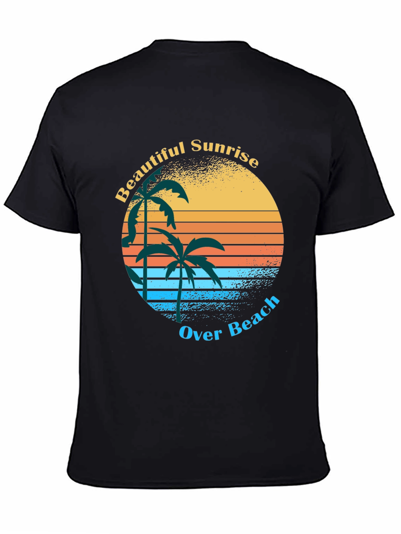 Retro Sunrise Palm Tree Graphic Tee