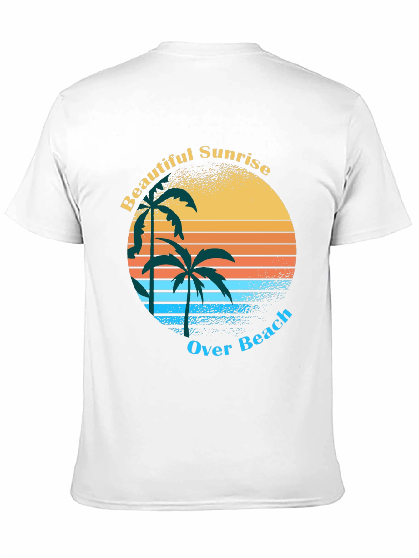 Retro Sunrise Palm Tree Graphic Tee