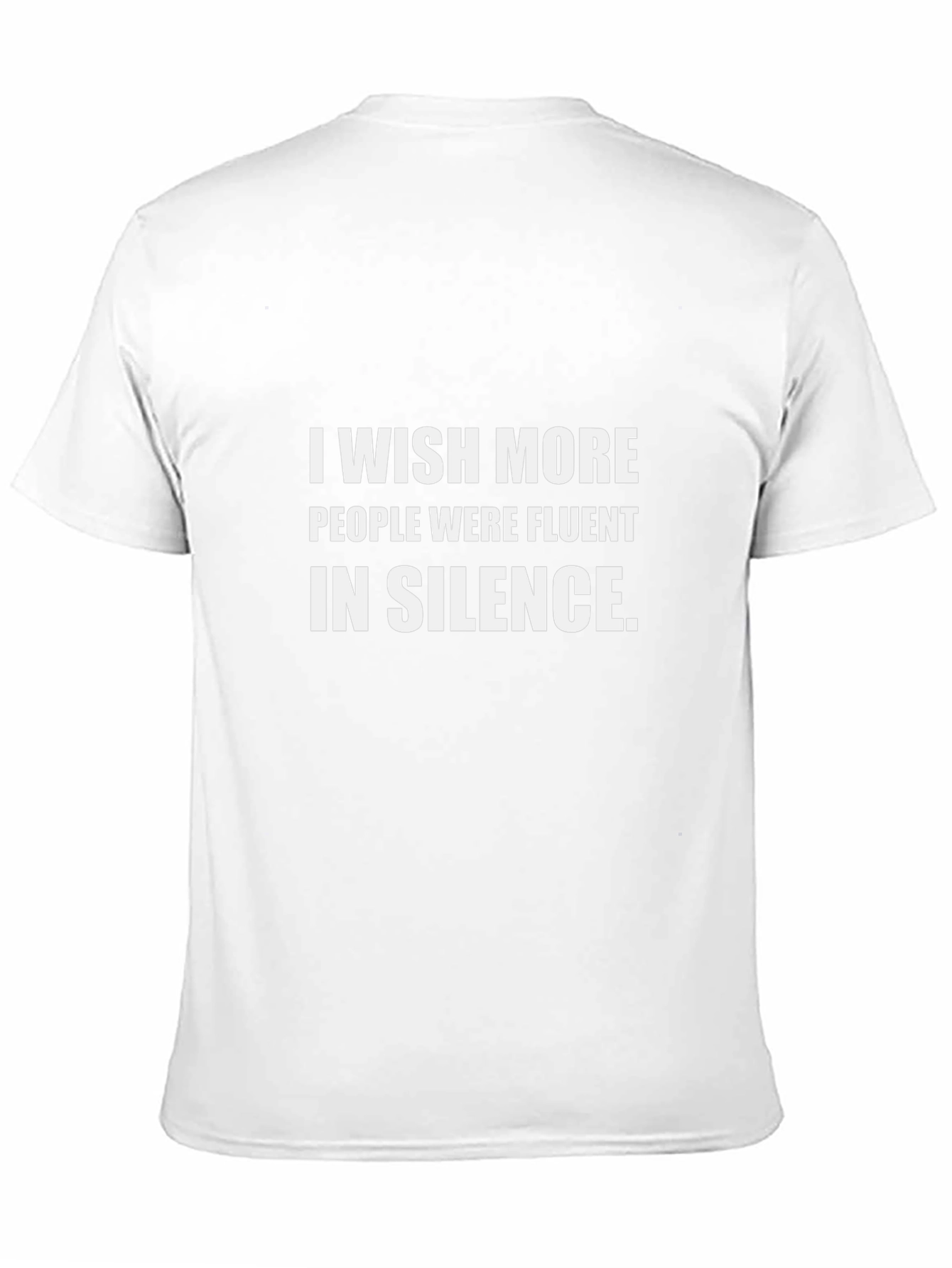 Silent Fluency T-Shirt - Black Crew Neck Tee
