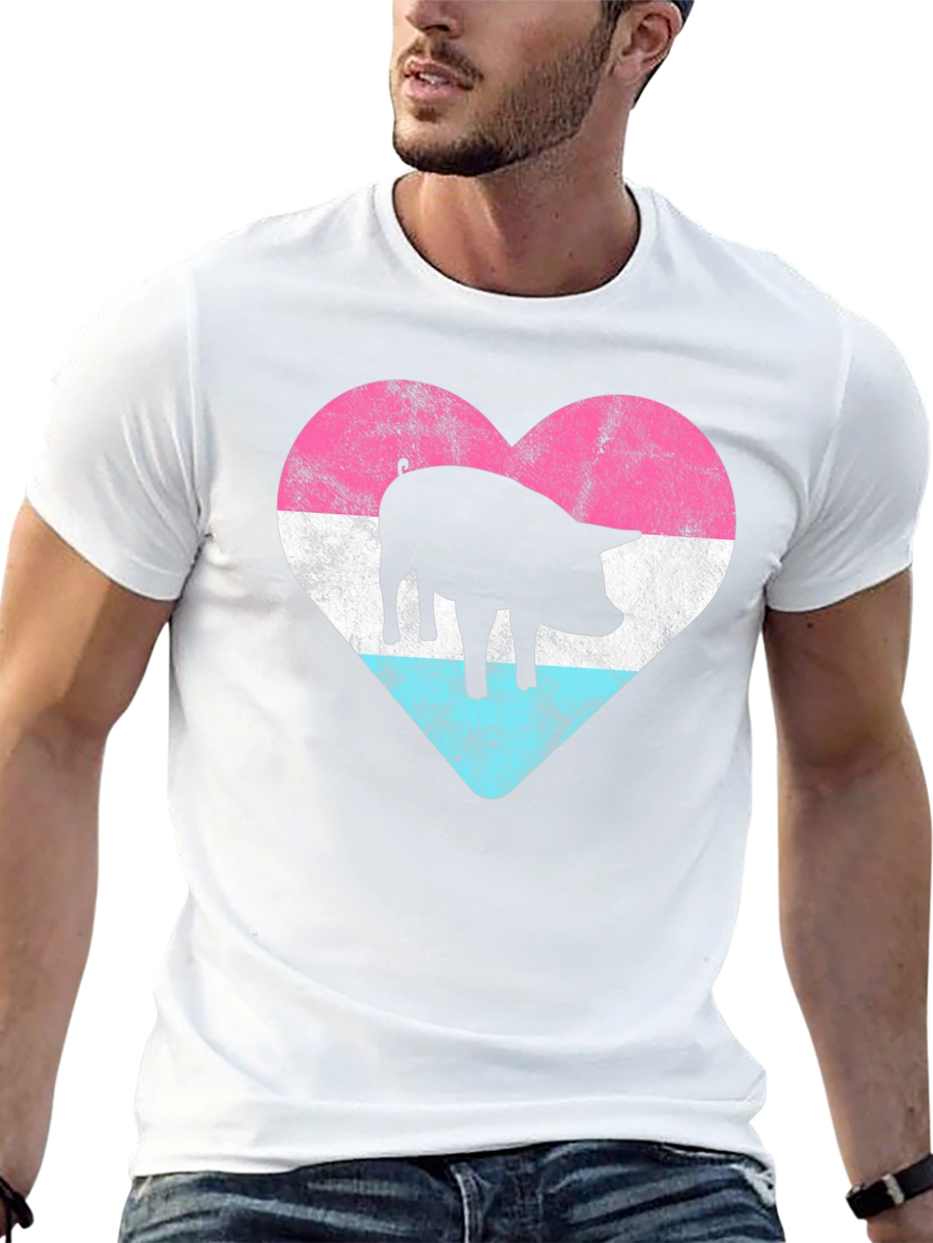 Pig Heart Pride T-Shirt - Black