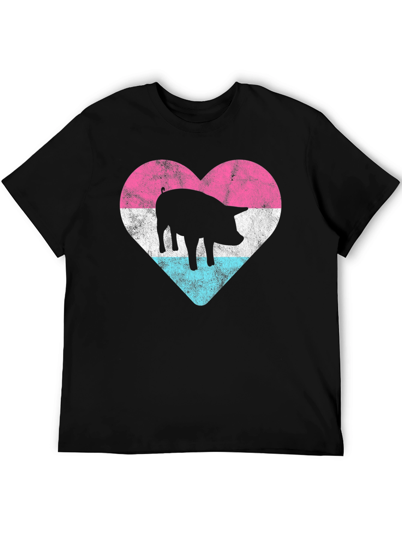 Pig Heart Pride T-Shirt - Black