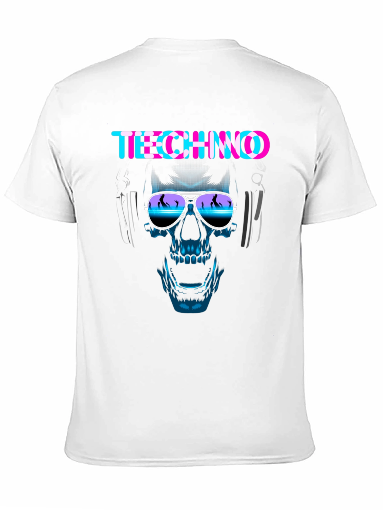 Techno Skull Graphic Tee - EDM Rave Shirt