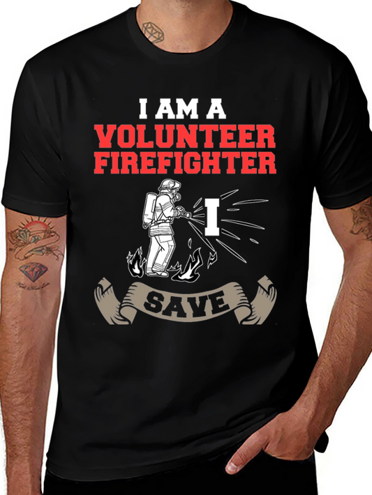 Volunteer Firefighter Graphic T-Shirt