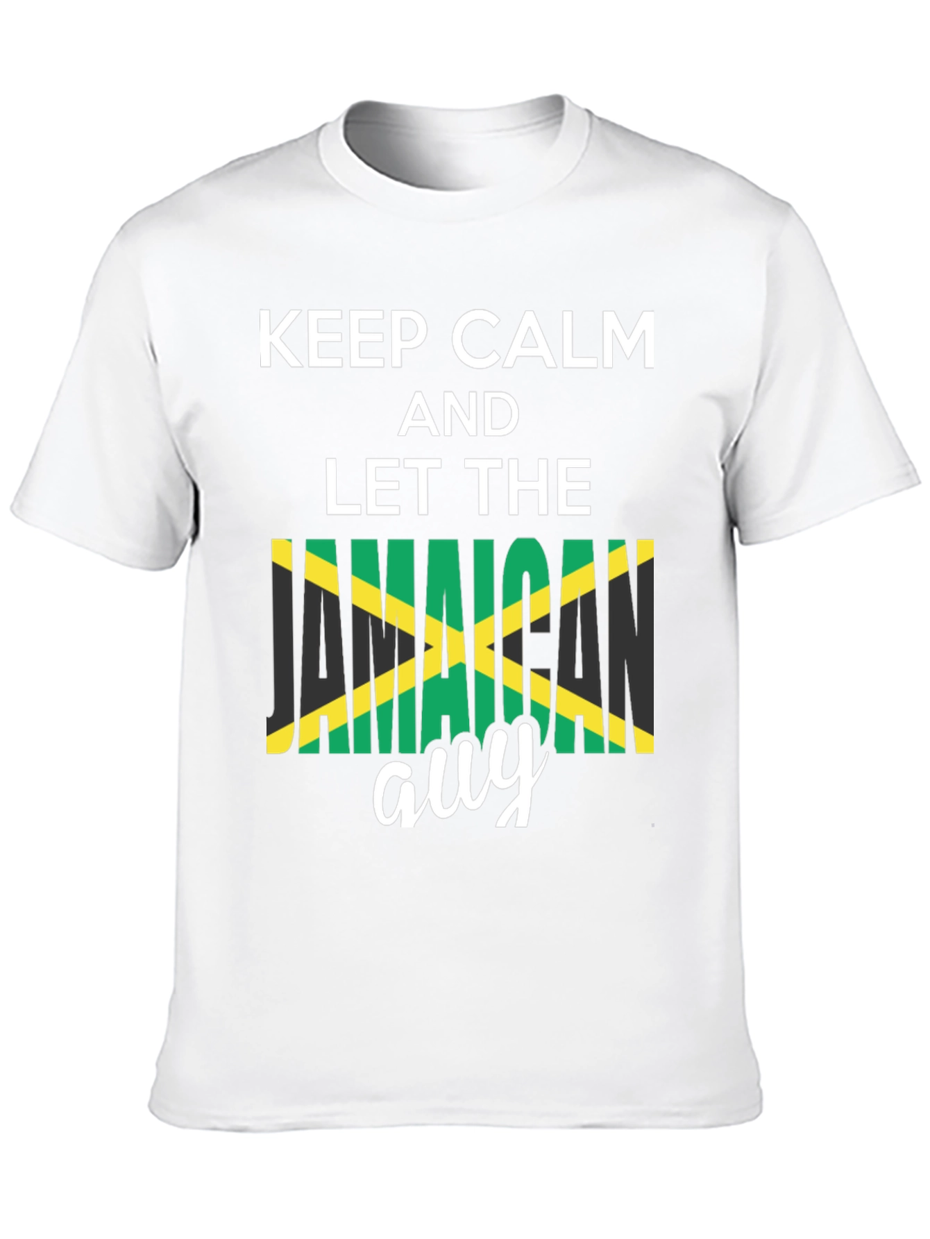 Keep Calm Jamaican Guy T-Shirt - Black