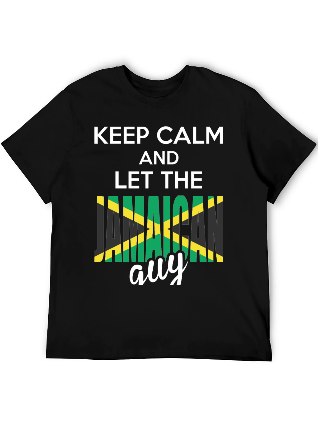 Keep Calm Jamaican Guy T-Shirt - Black