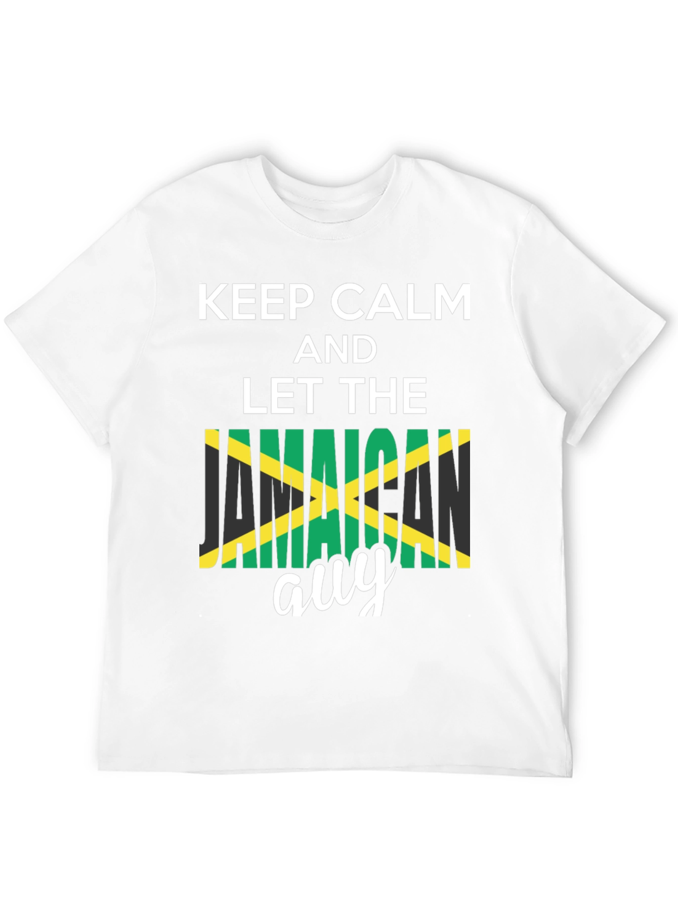 Keep Calm Jamaican Guy T-Shirt - Black