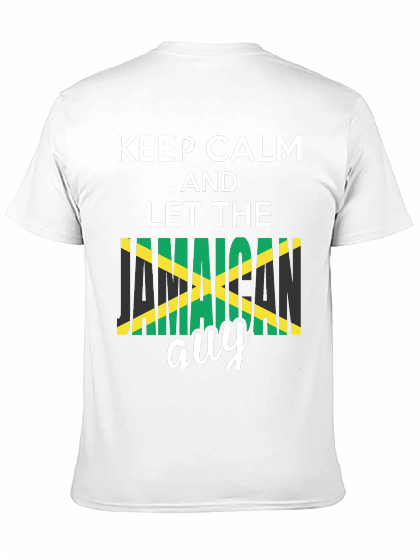 Keep Calm Jamaican Guy T-Shirt - Black