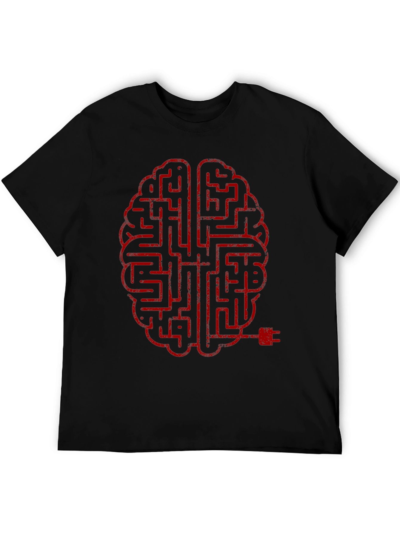Brain Maze T-Shirt - Mens Crew Neck