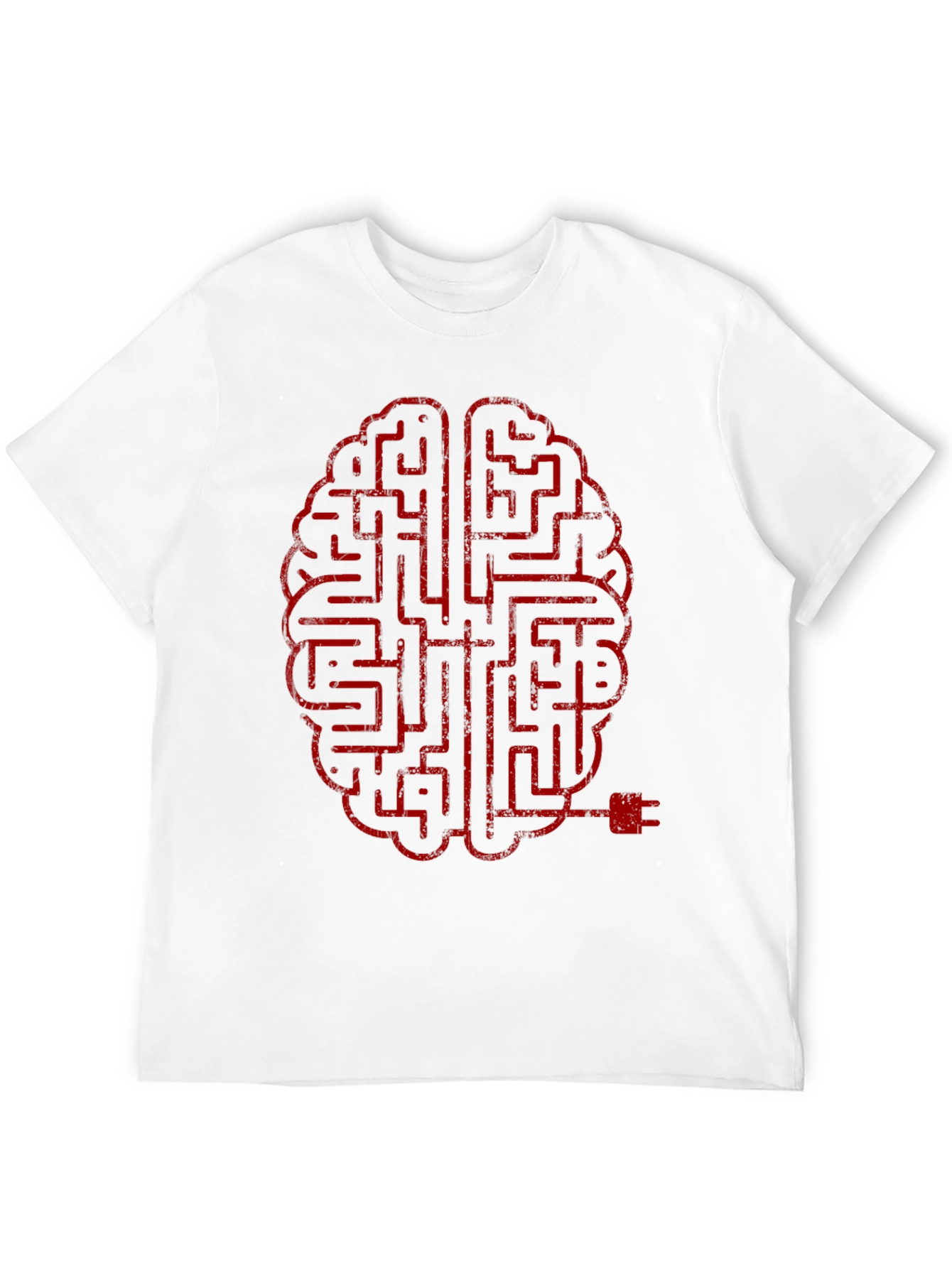 Brain Maze T-Shirt - Mens Crew Neck