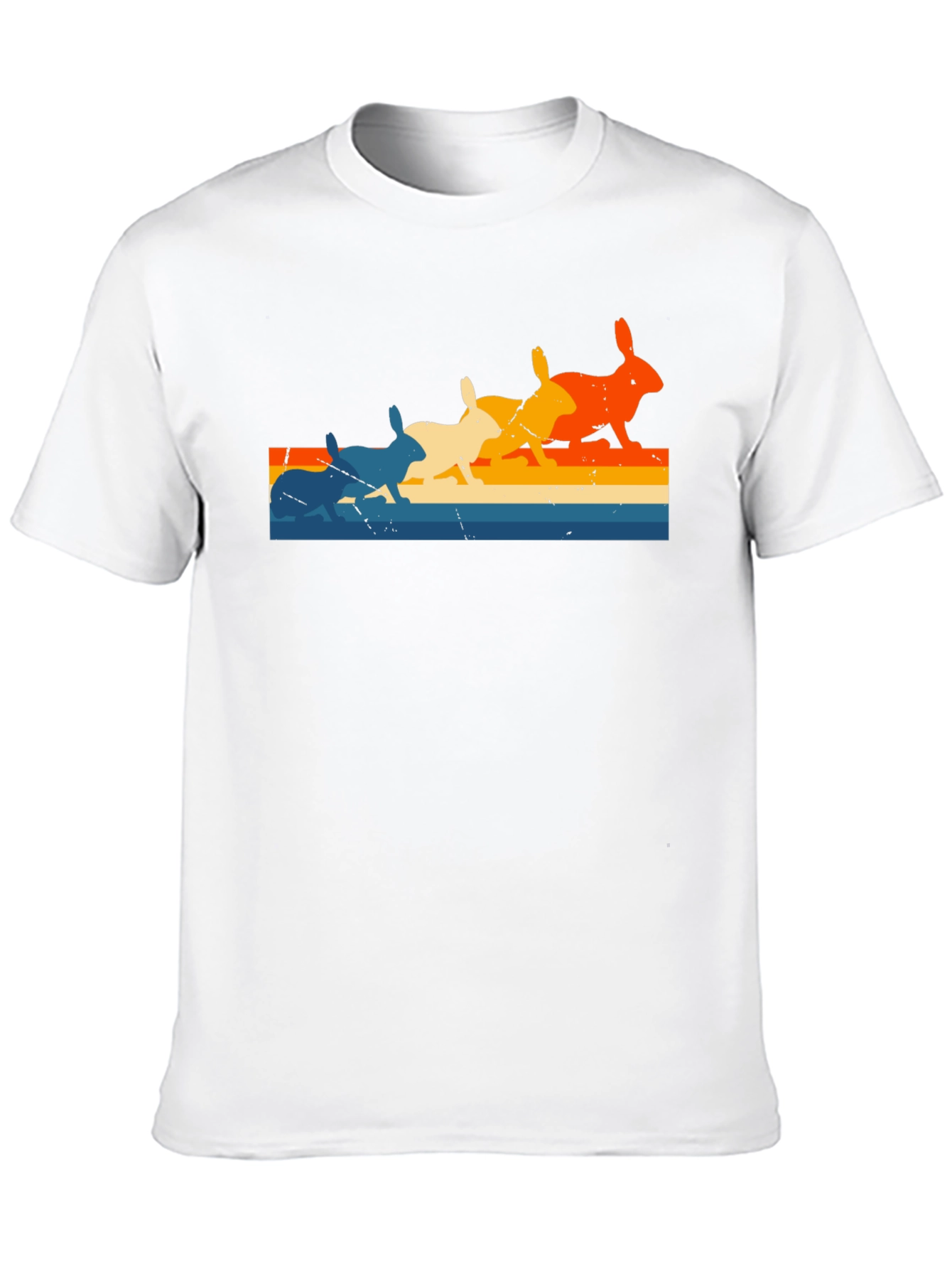 Retro Rabbit Stripe T-Shirt