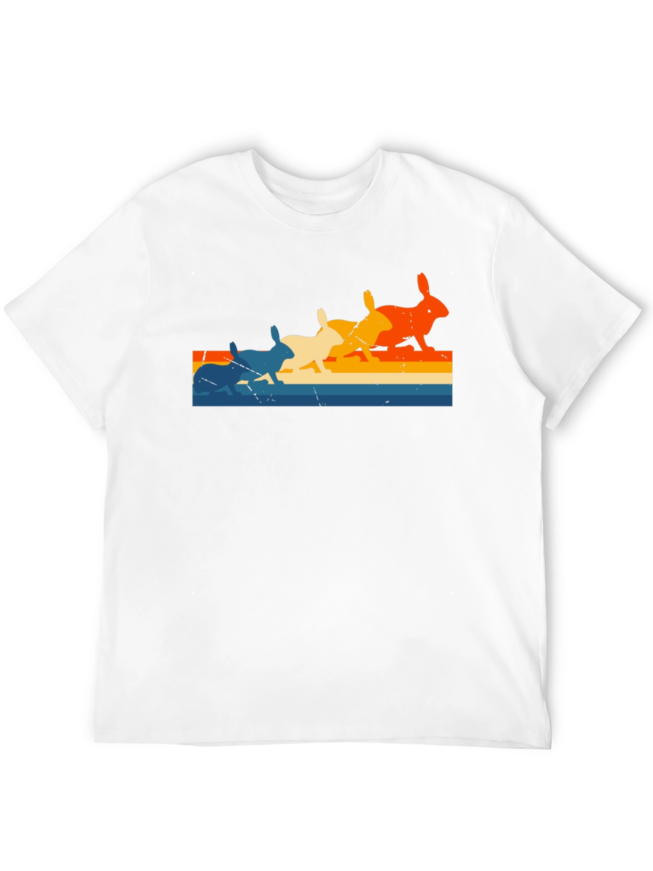 Retro Rabbit Stripe T-Shirt