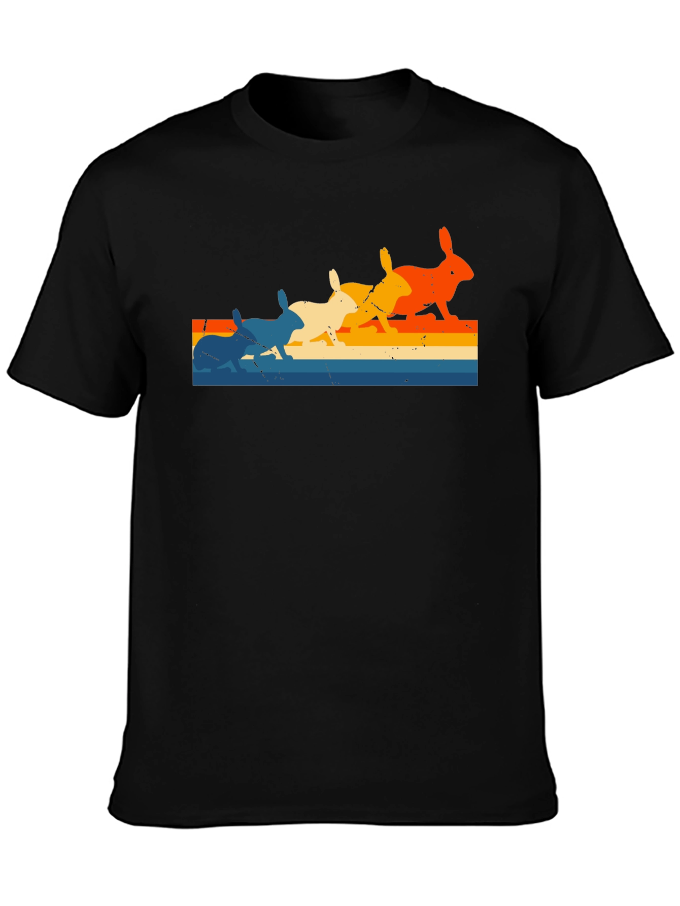 Retro Rabbit Stripe T-Shirt