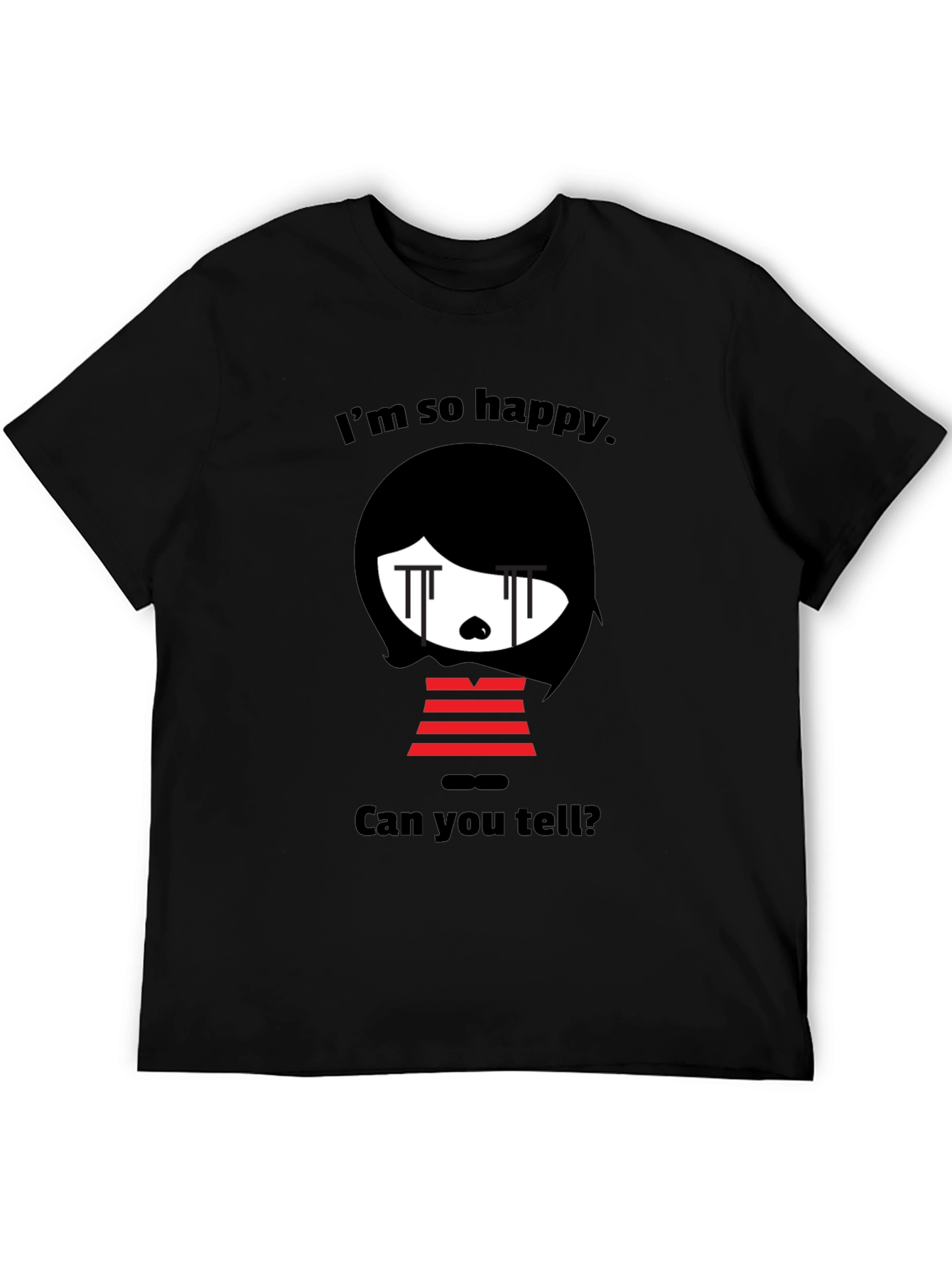 Emo Cartoon Graphic T-Shirt