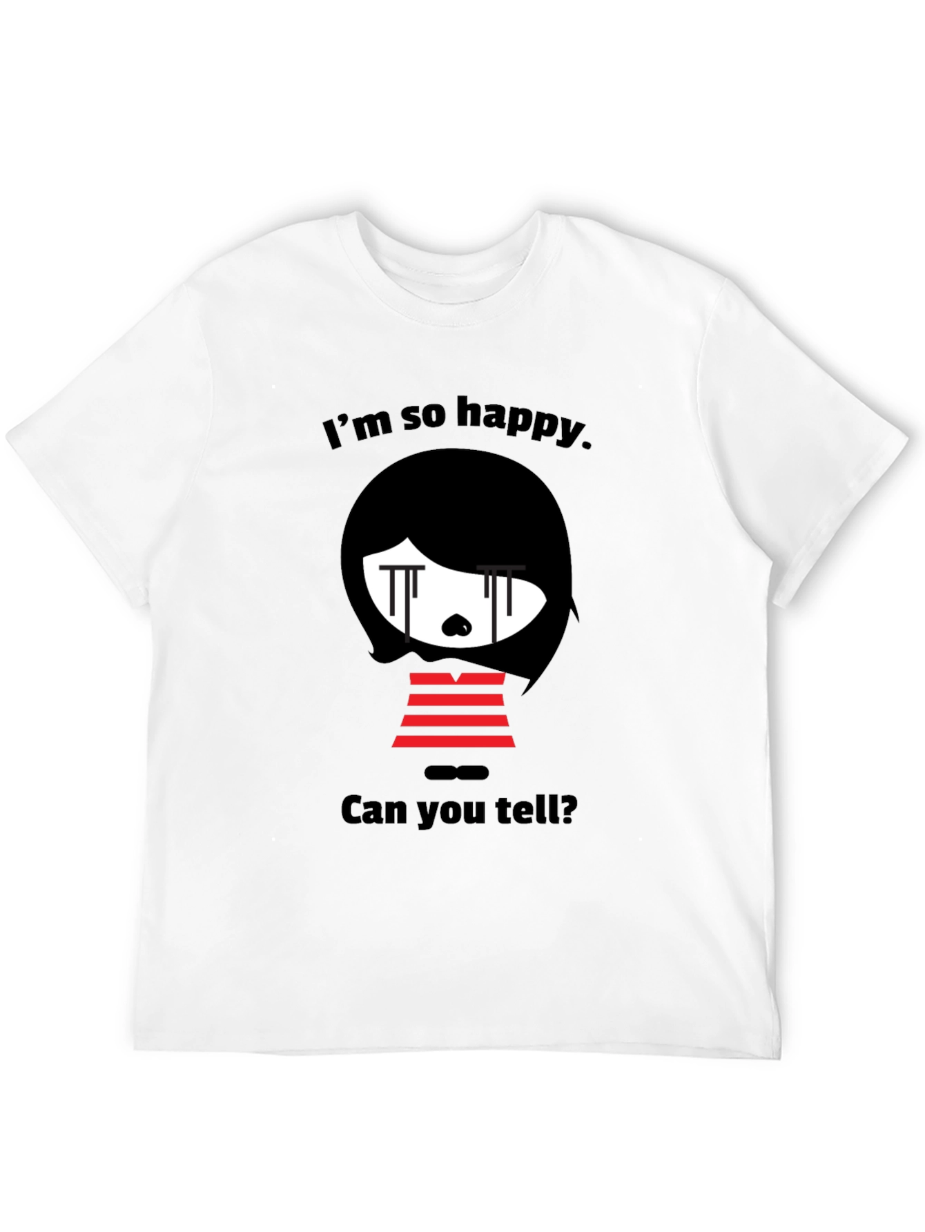 Emo Cartoon Graphic T-Shirt