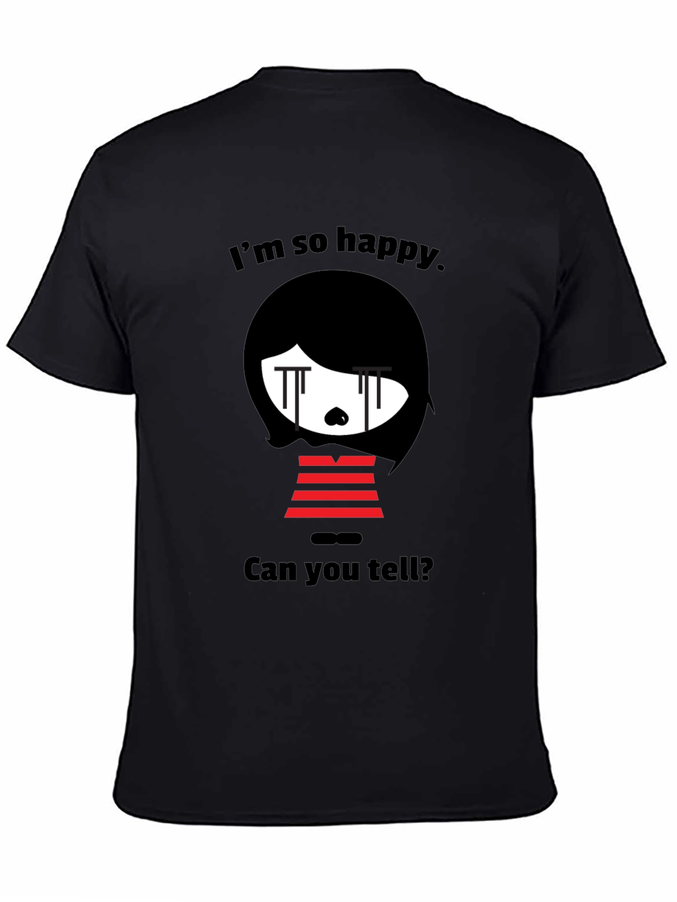 Emo Cartoon Graphic T-Shirt