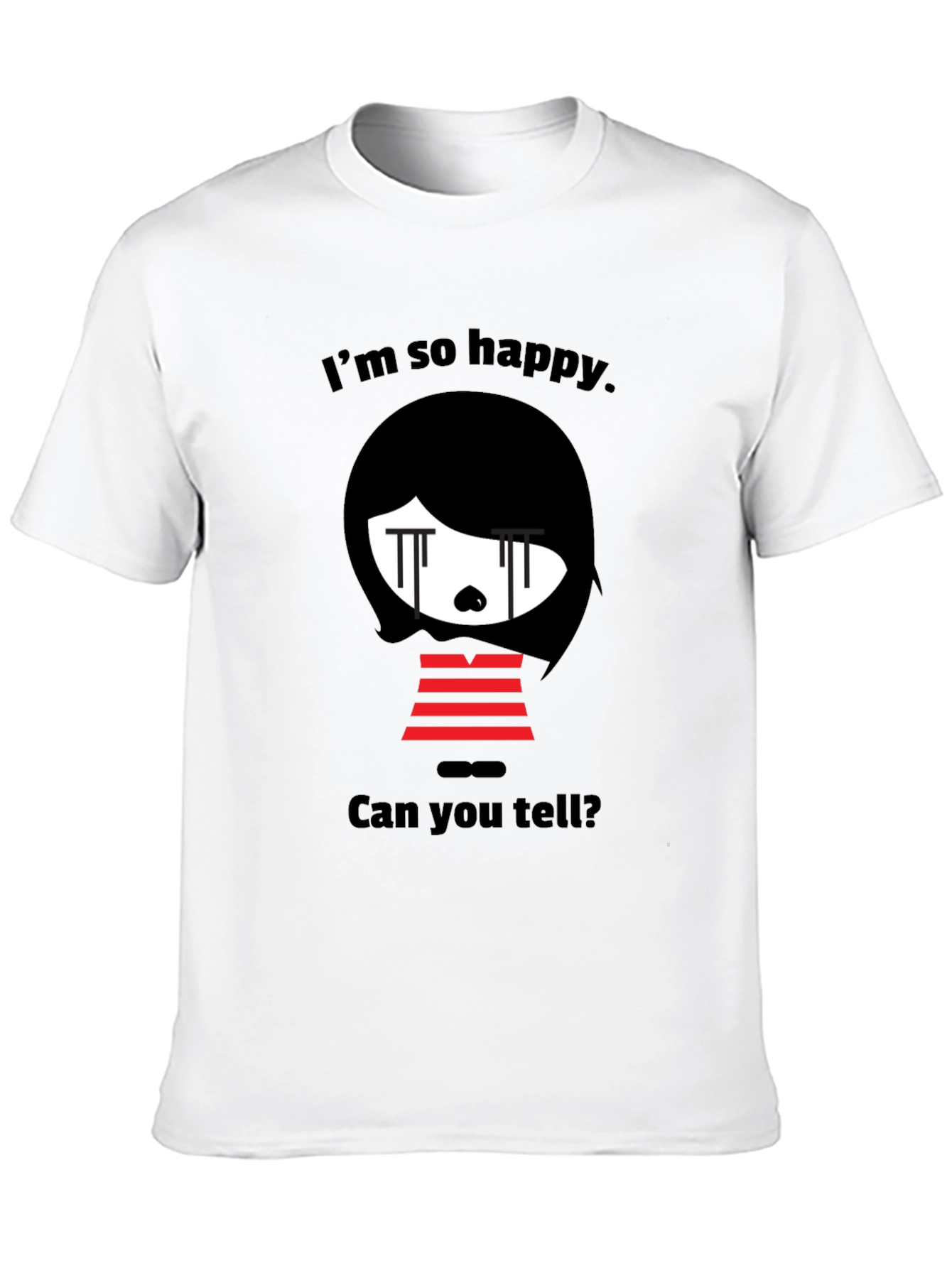 Emo Cartoon Graphic T-Shirt