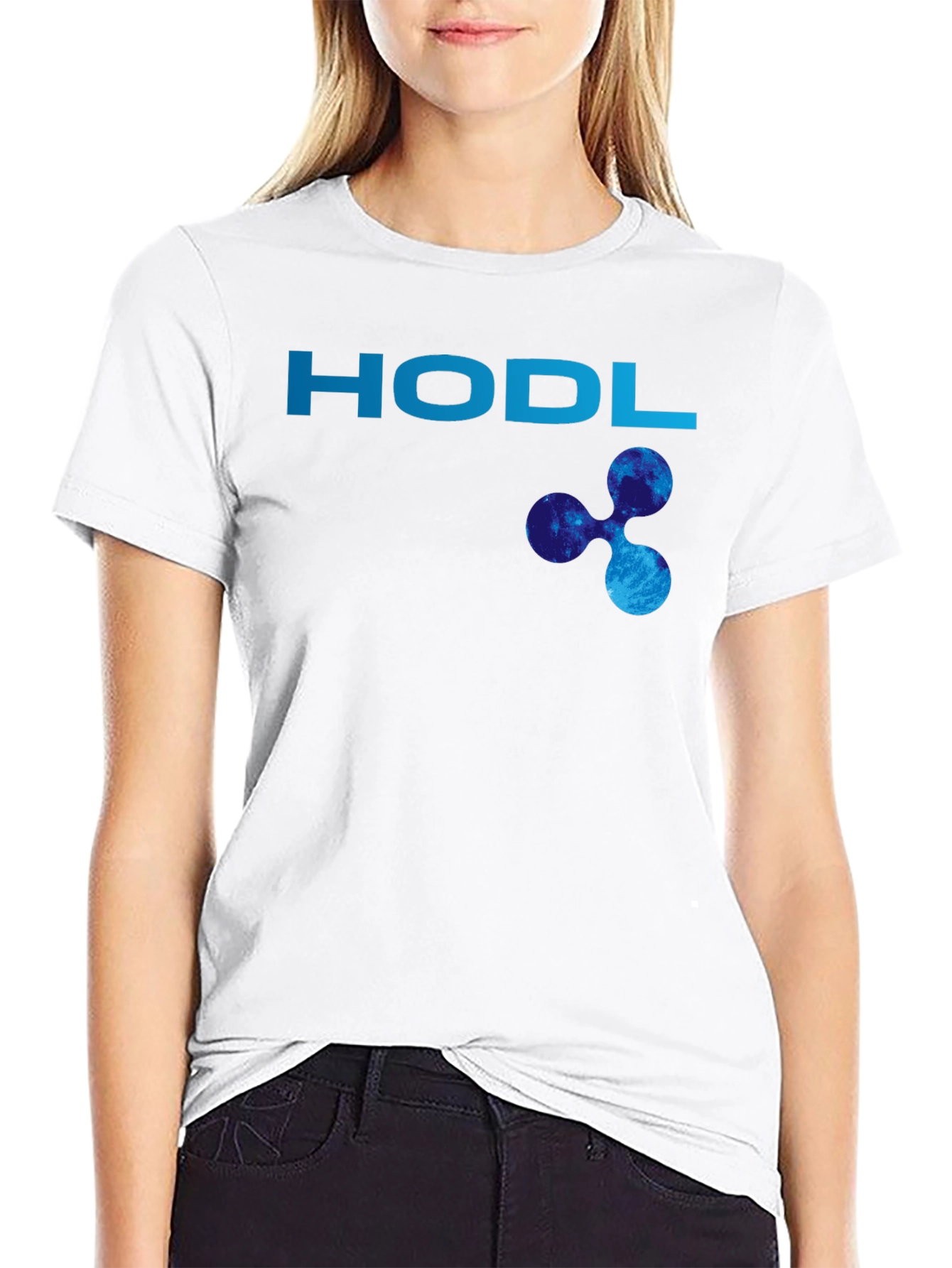 HODL XRP Cryptocurrency Black T-Shirt