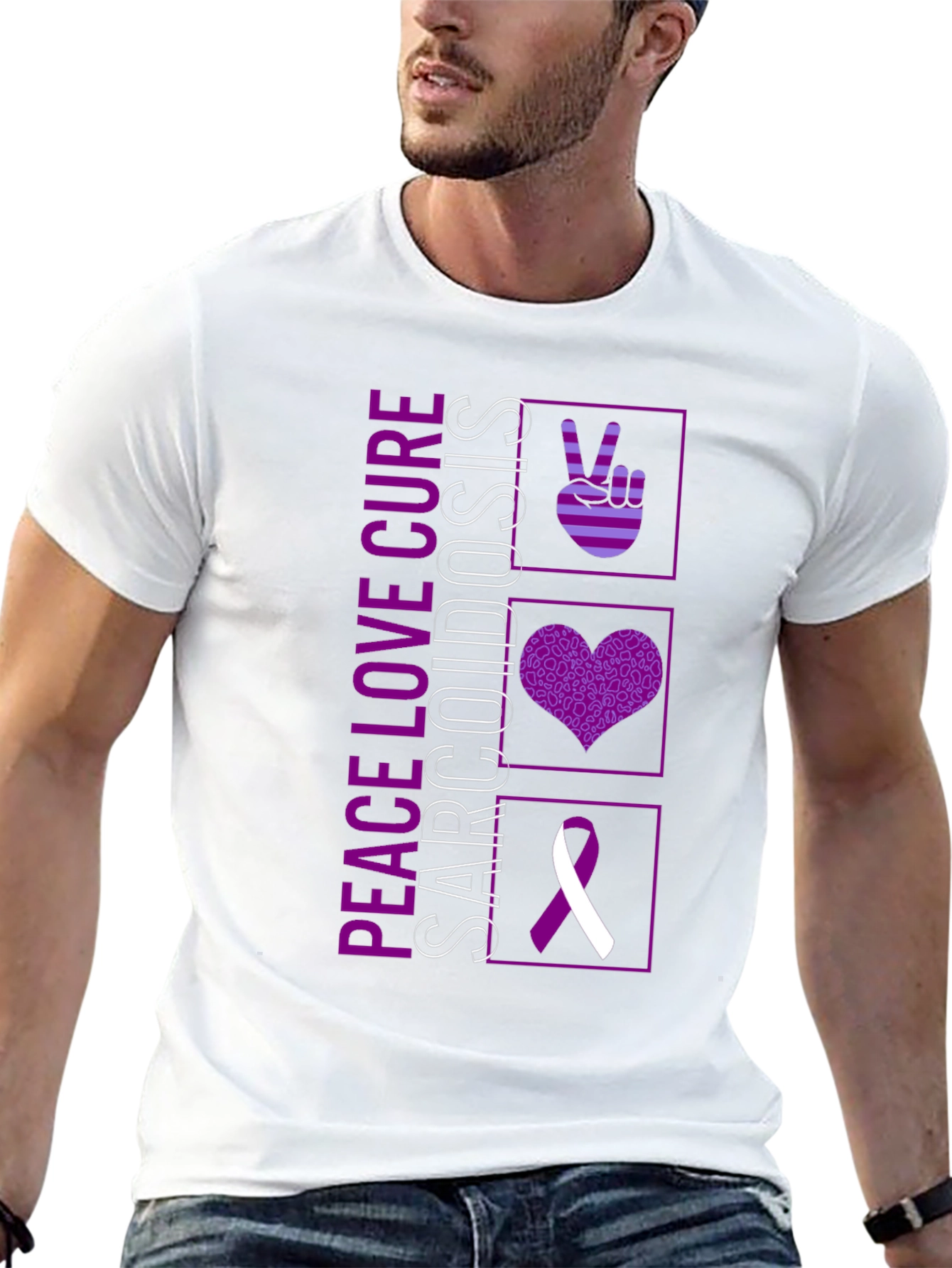 Peace Love Cure Sarcoidosis T-Shirt