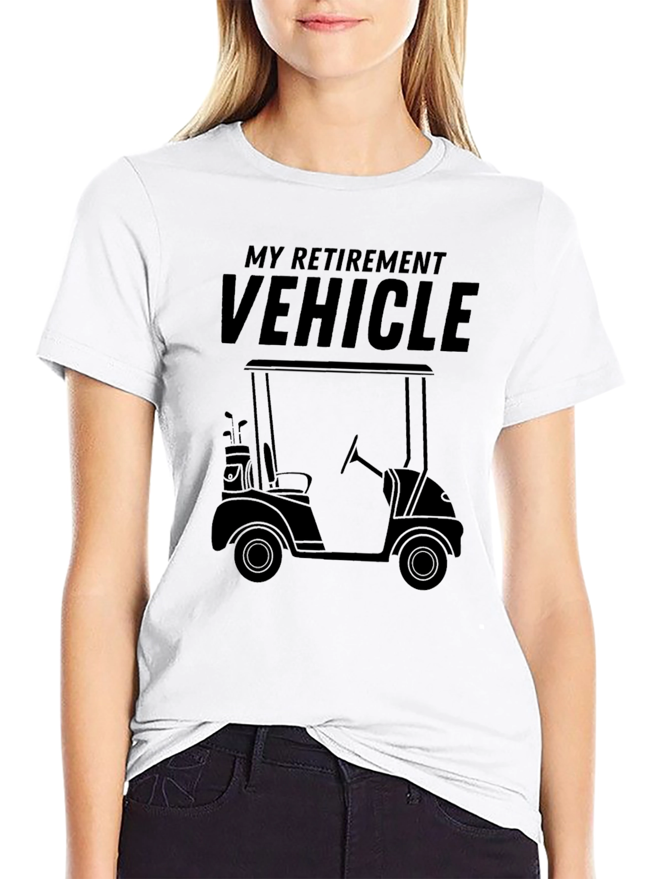 My Retirement Vehicle Graphic Tee - Golf Cart T-Shirt