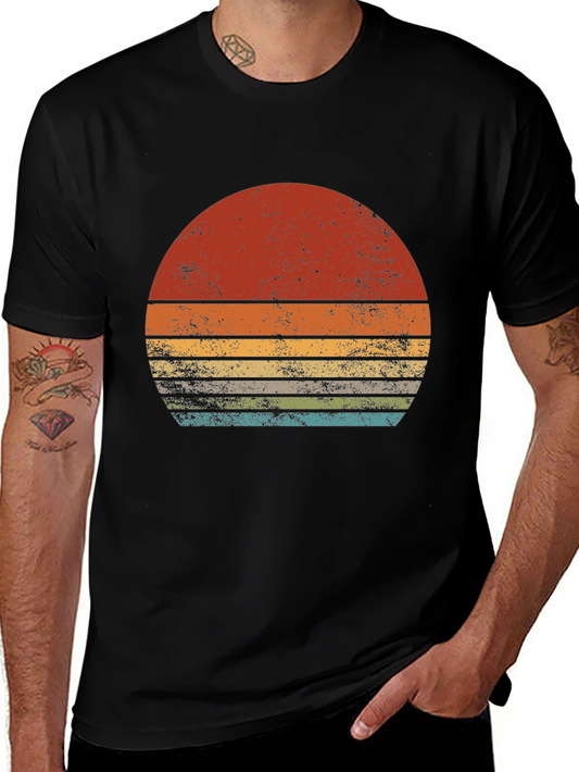 Retro Sunset Graphic Tee - Vintage Style