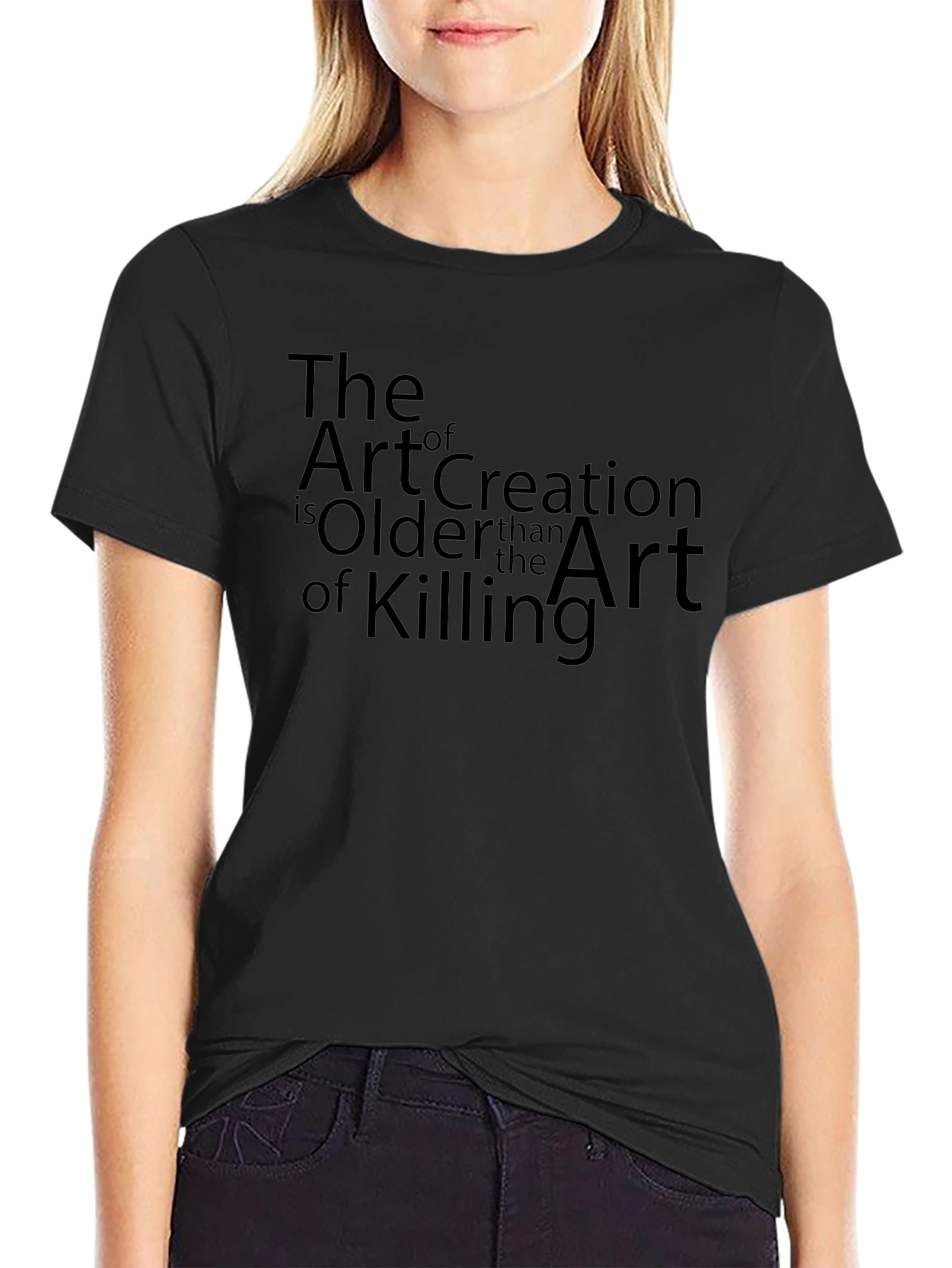 The Art of Creation T-Shirt - Artistic Black Tee