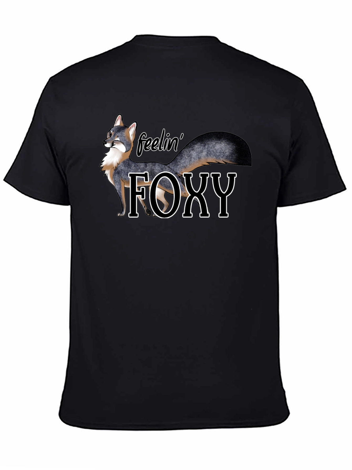 Feelin Foxy Graphic T-Shirt - Black