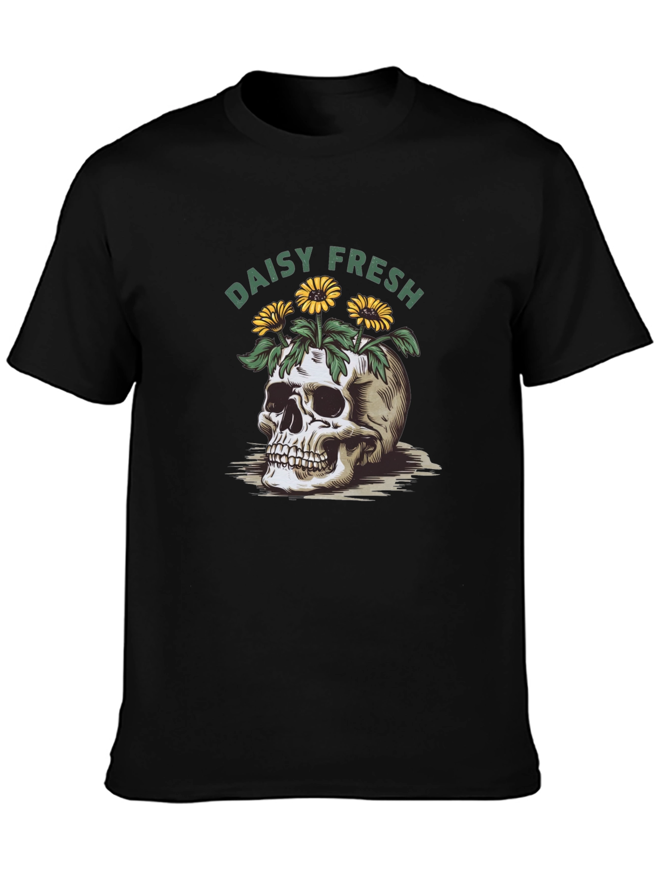 Daisy Fresh Skull Graphic T-Shirt
