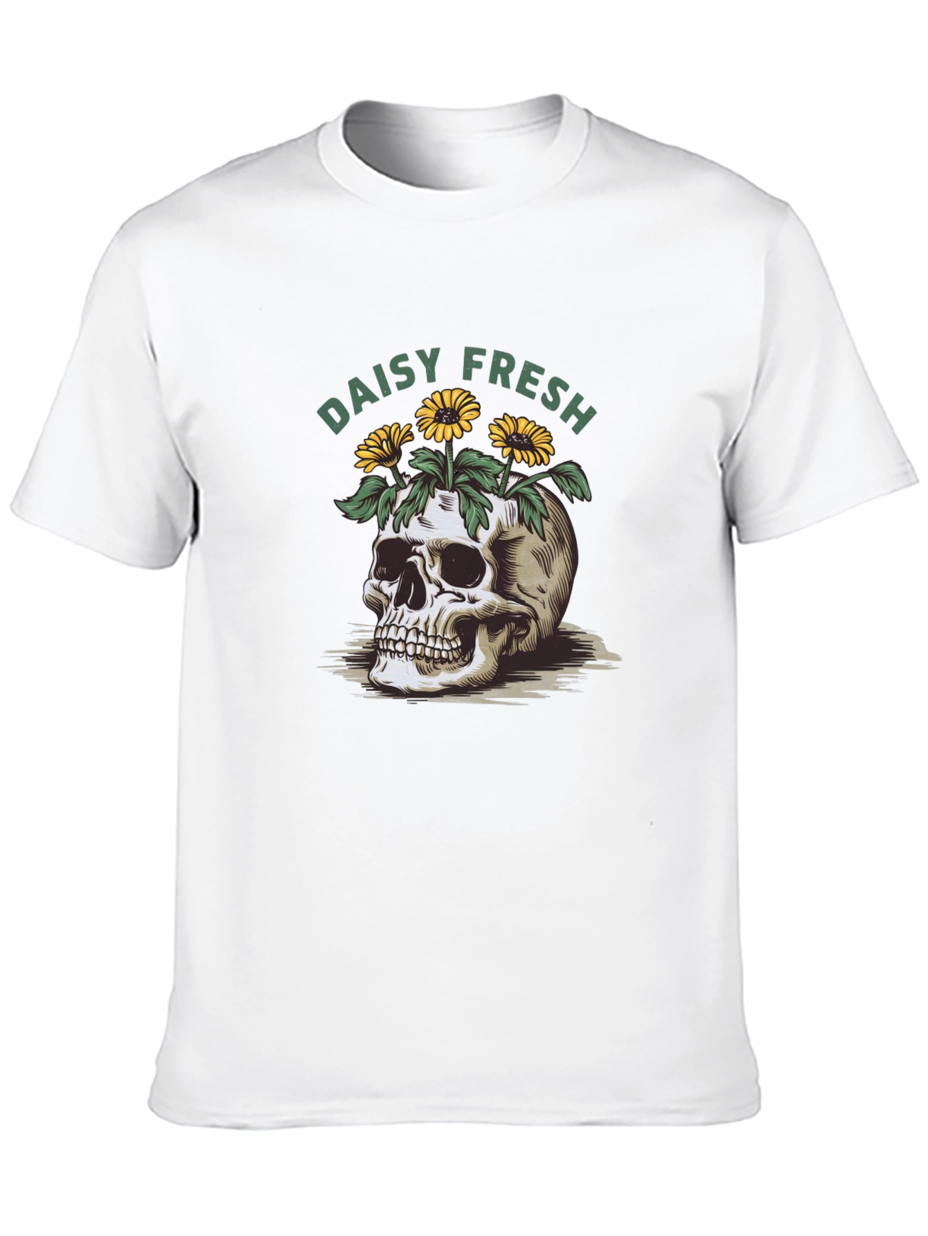 Daisy Fresh Skull Graphic T-Shirt