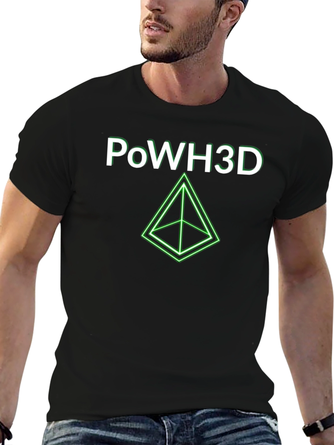 PoWH3D Graphic Tee - Black T-Shirt