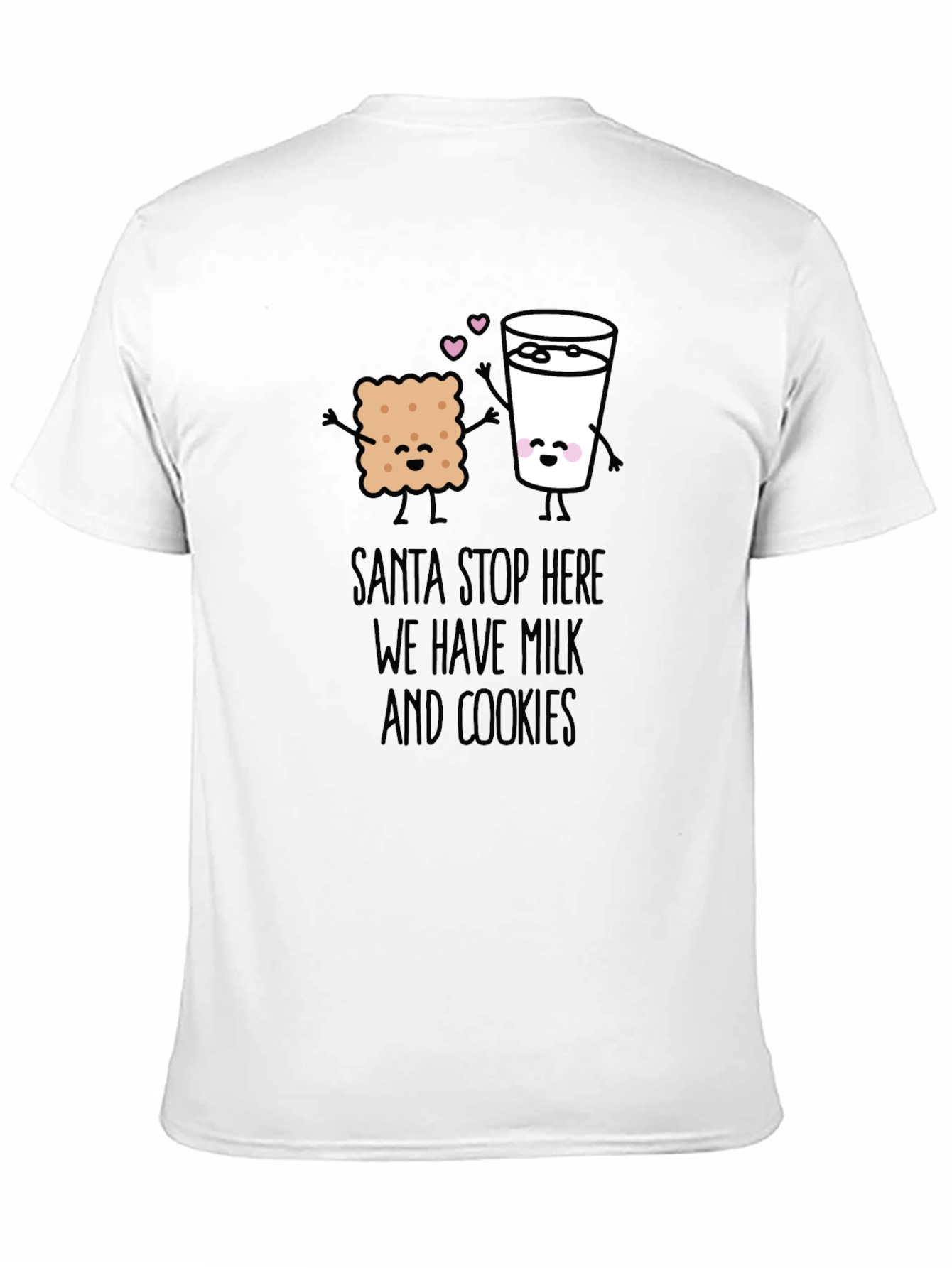 Santa Stop Here Milk & Cookies Graphic Tee