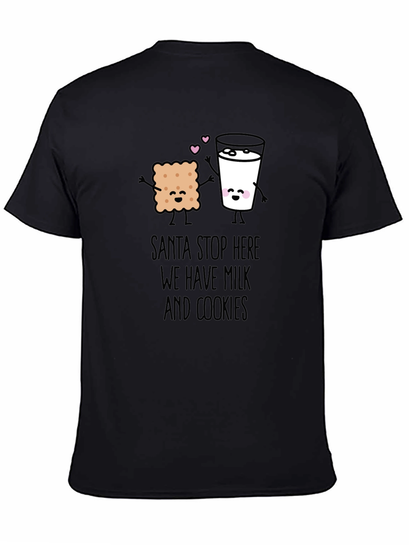 Santa Stop Here Milk & Cookies Graphic Tee