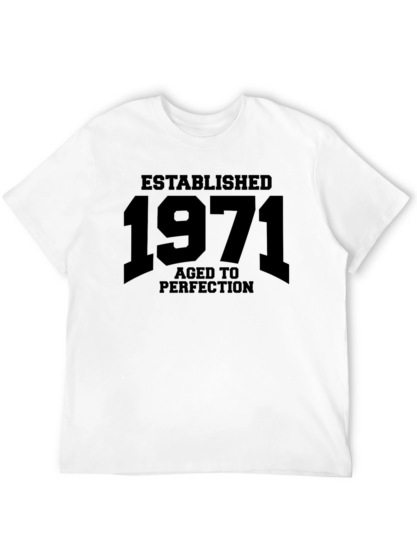 Established 1971 Aged to Perfection Black T-Shirt