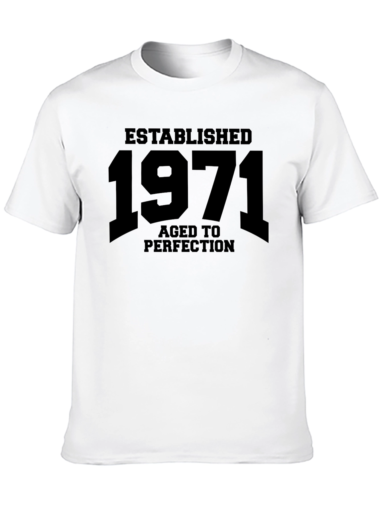 Established 1971 Aged to Perfection Black T-Shirt