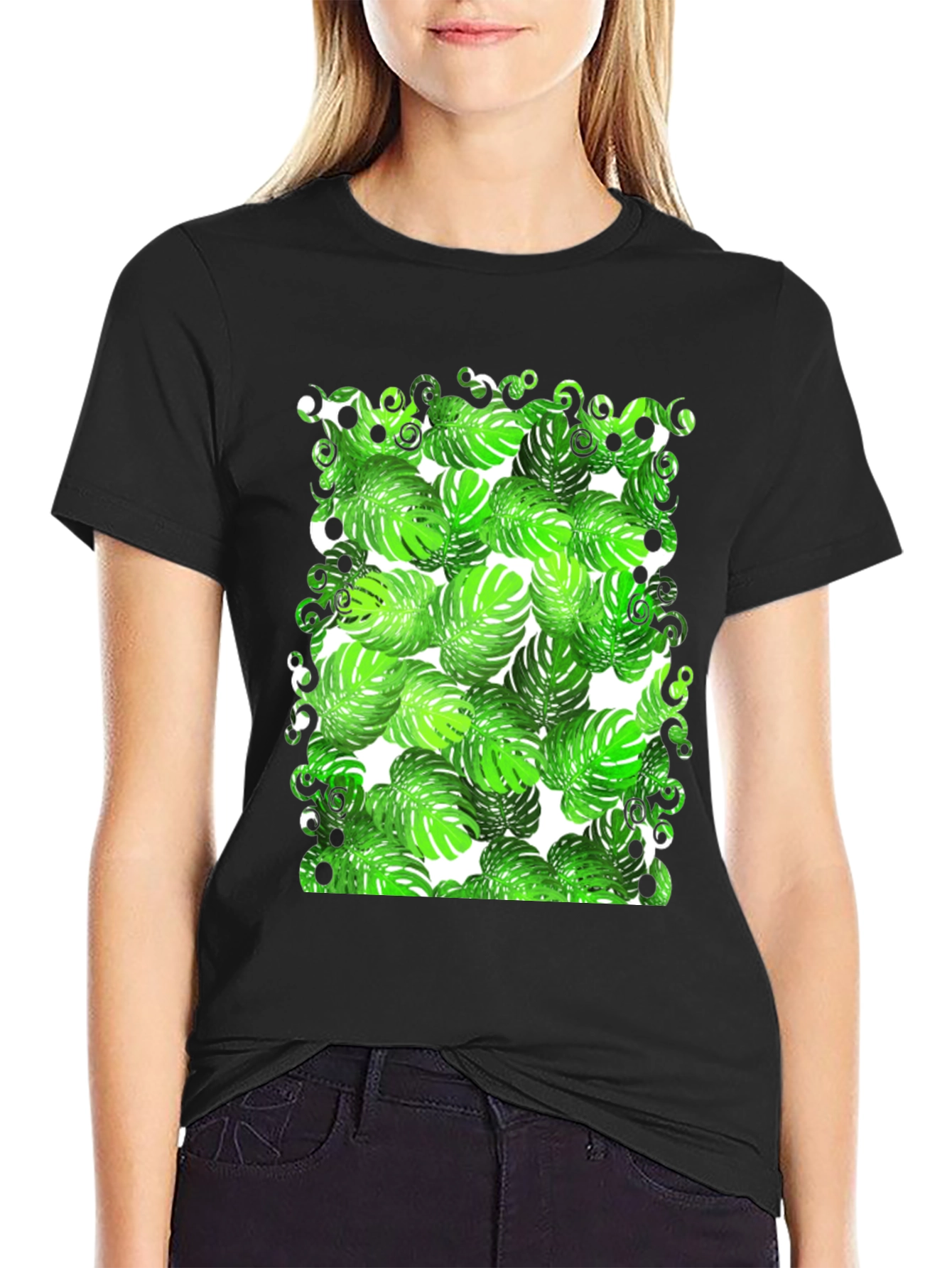 Tropical Monstera Leaf T-Shirt - Cool Graphic Tee