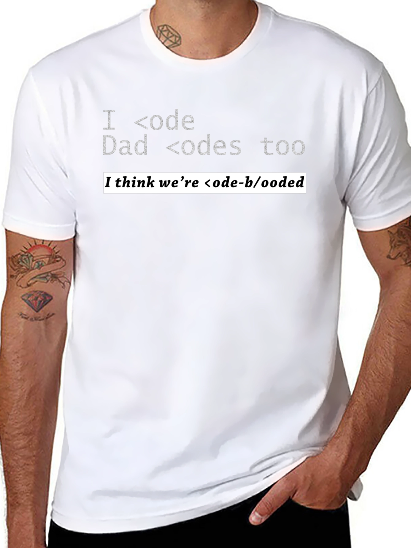 Funny Programmer Dad T-Shirt - Code-Blooded