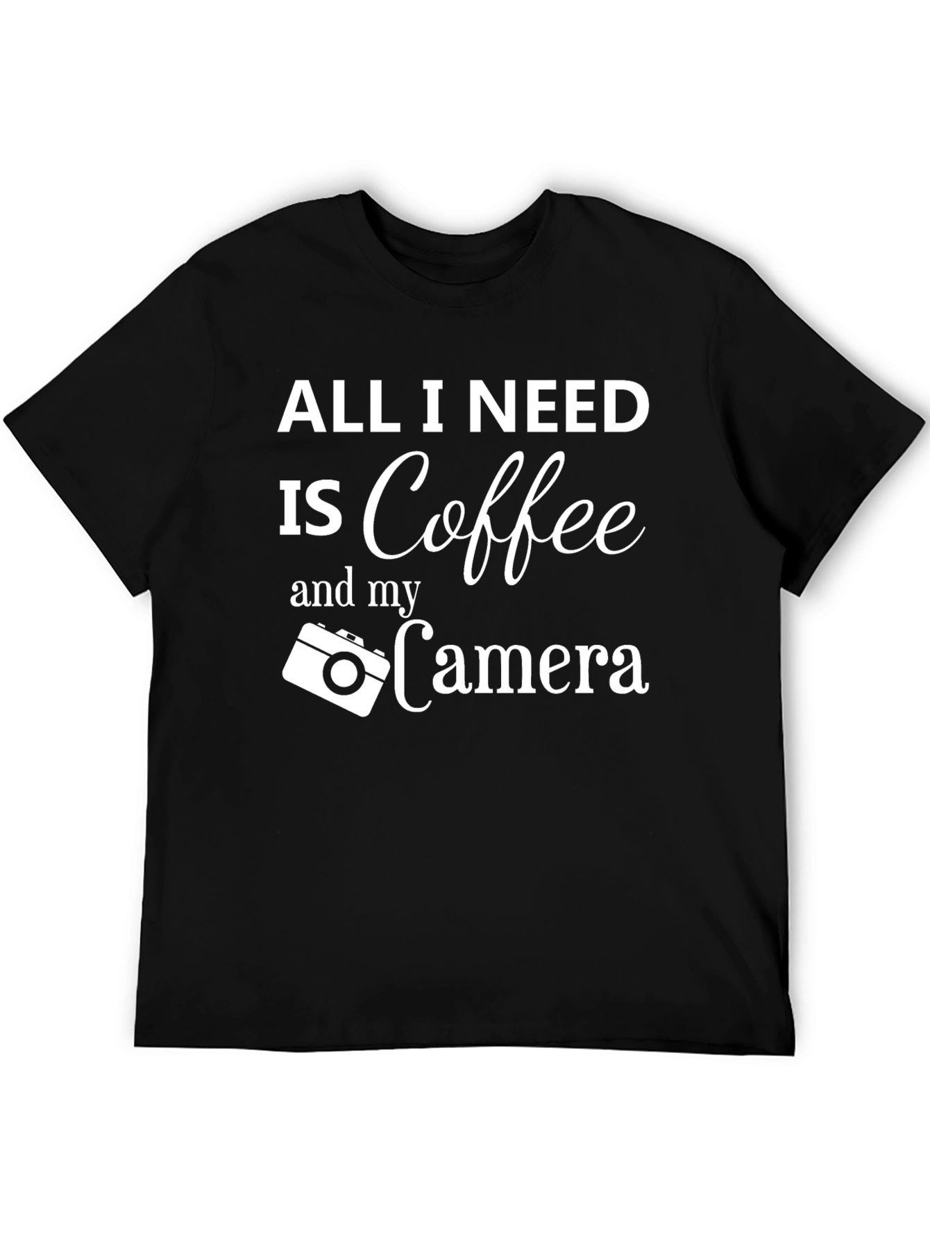 Coffee and Camera T-Shirt: Photographers Essential Tee