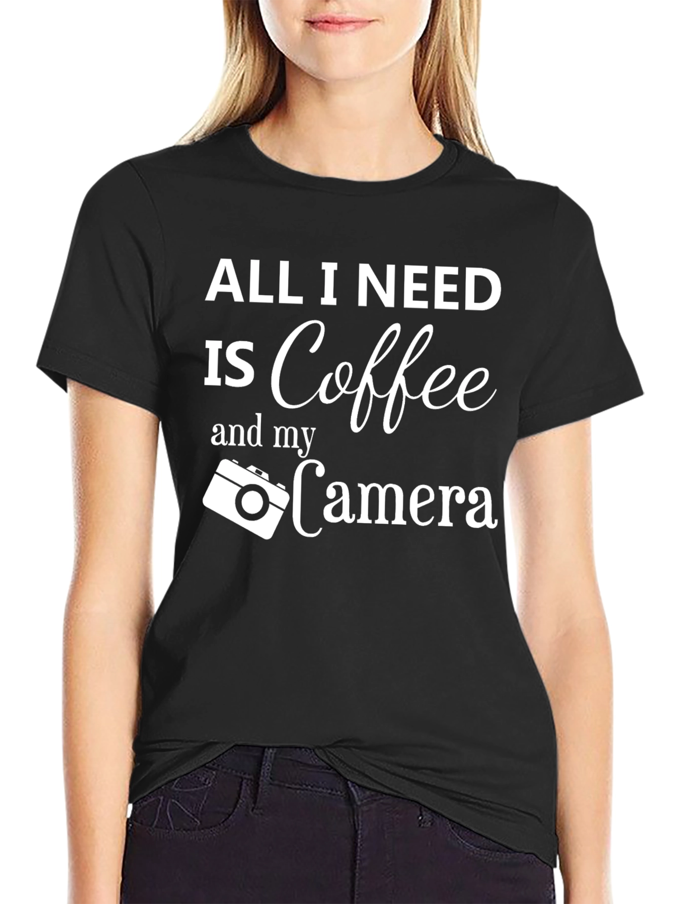 Coffee and Camera T-Shirt: Photographers Essential Tee