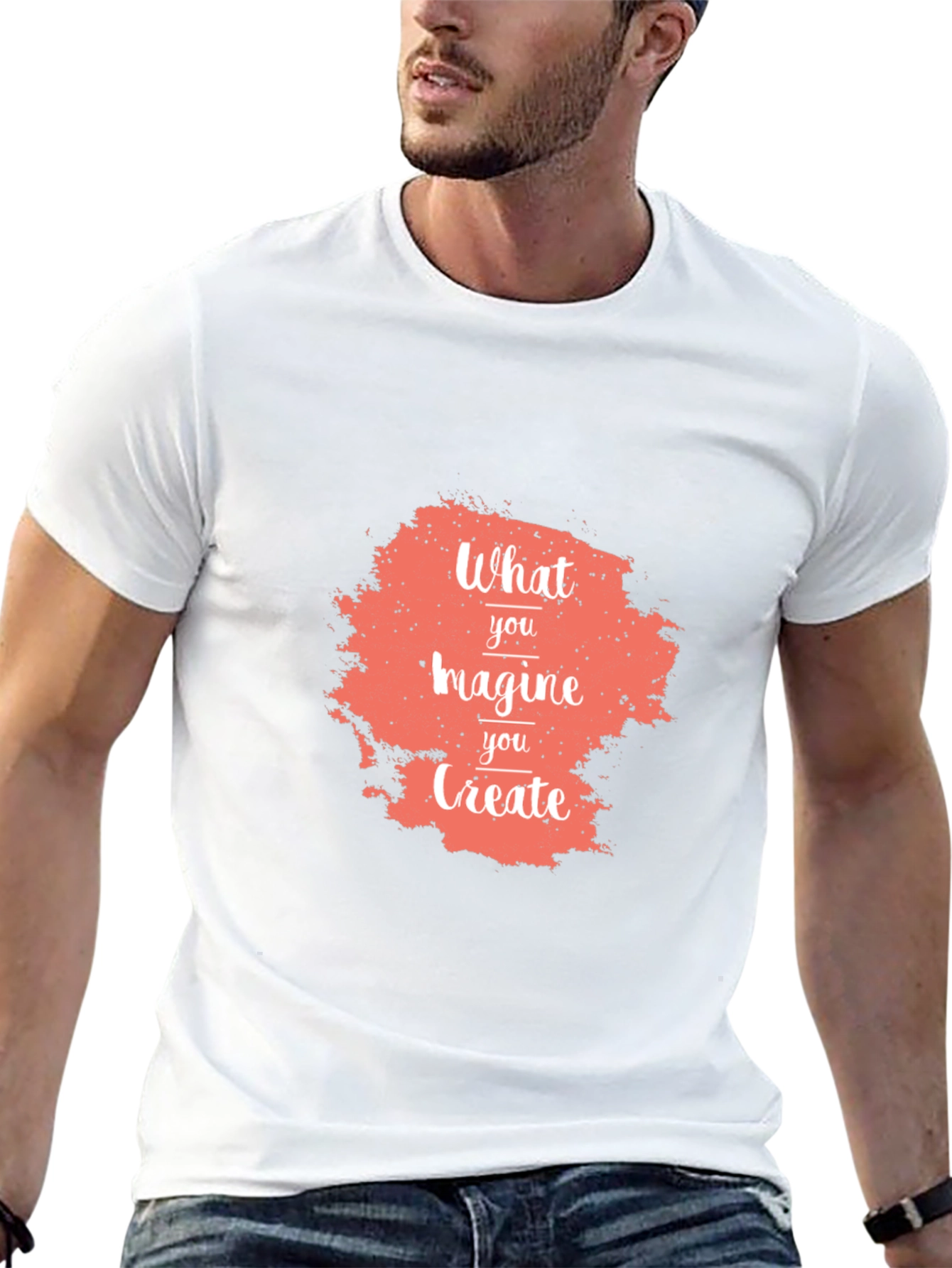 Imagine Create Black Graphic Tee
