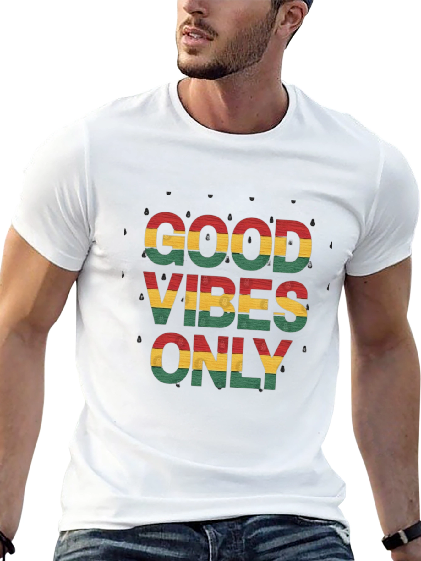 Good Vibes Only Graphic Tee - Reggae Inspired Style