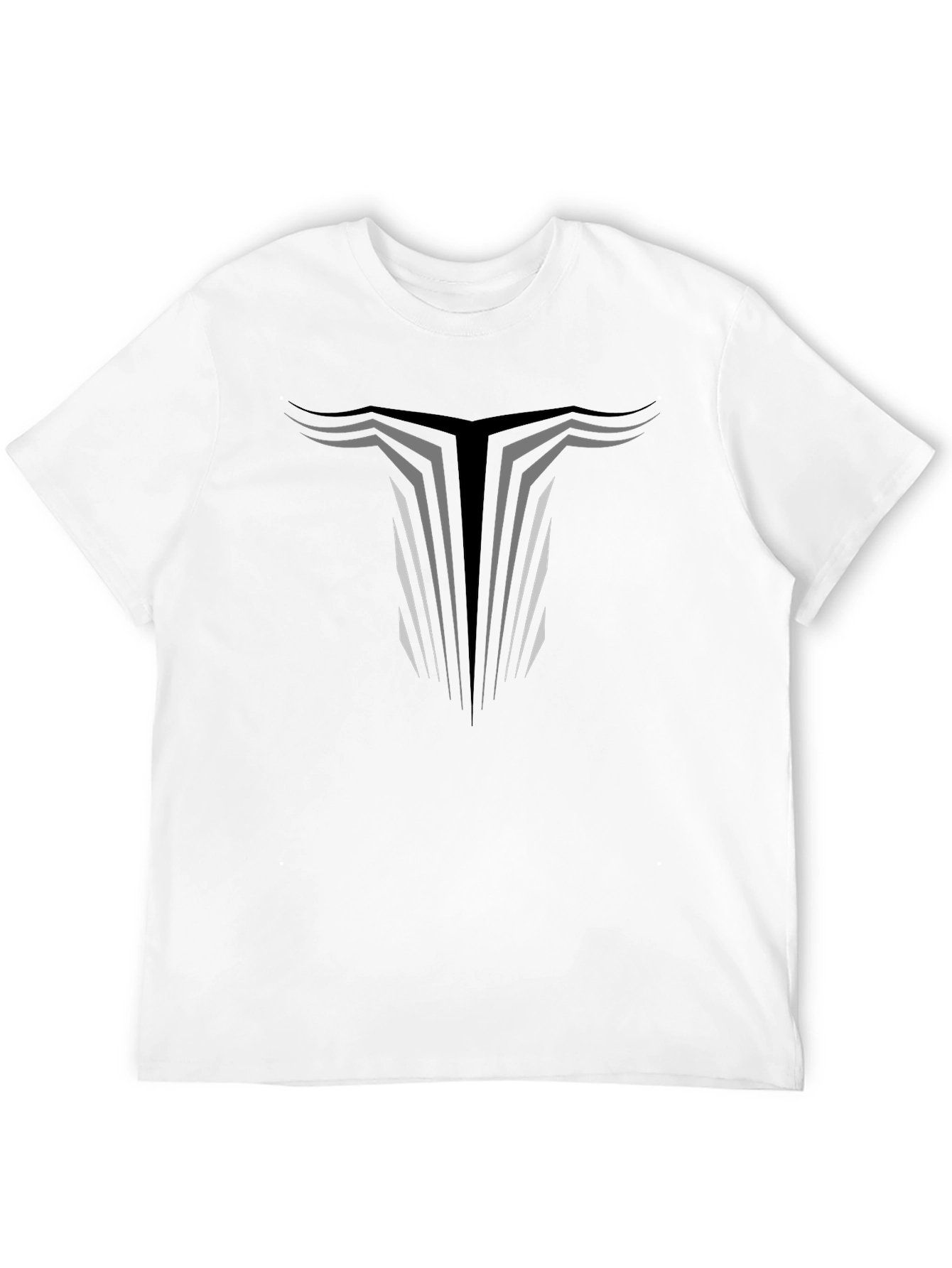Bull Horns Graphic T-Shirt - Black Cotton Tee