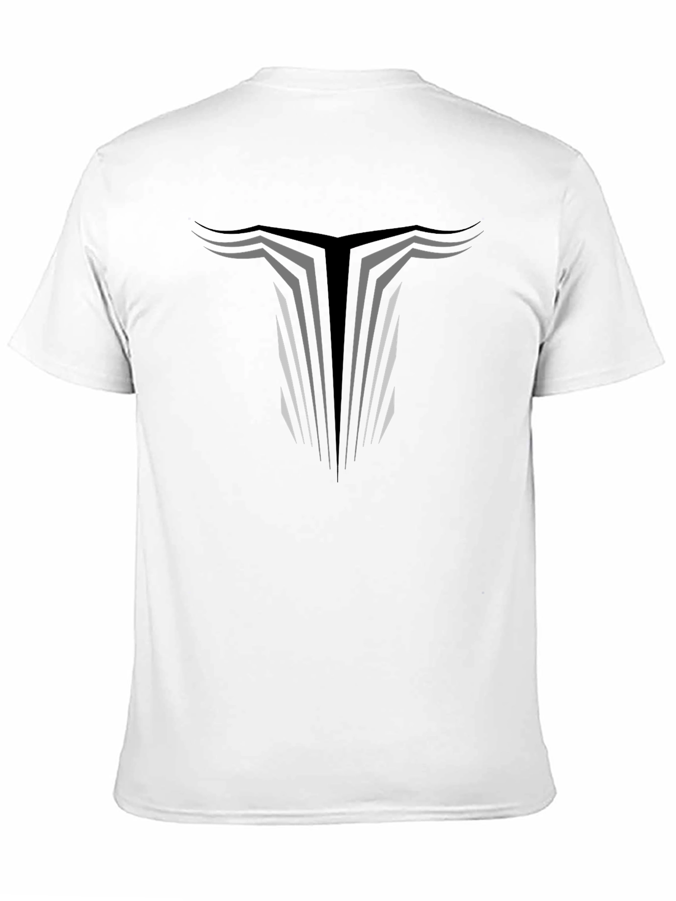 Bull Horns Graphic T-Shirt - Black Cotton Tee